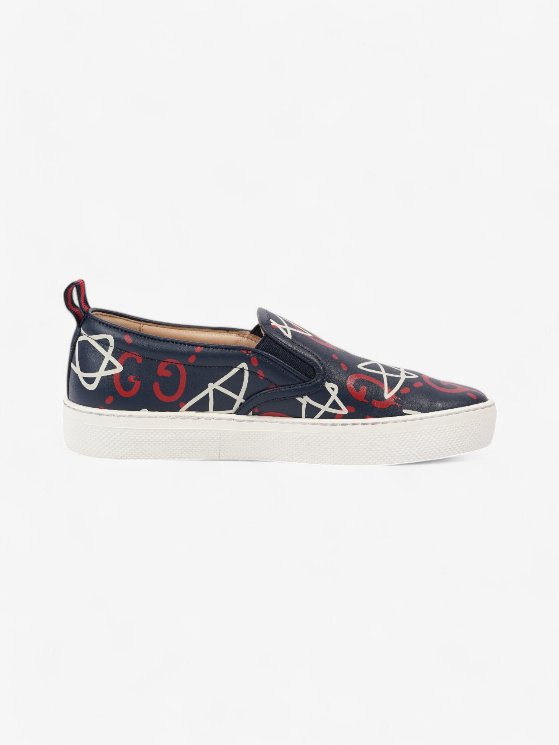 Gucci GG Star Sneakers Navy / Red / White Leather EU 38.5 UK 5.5