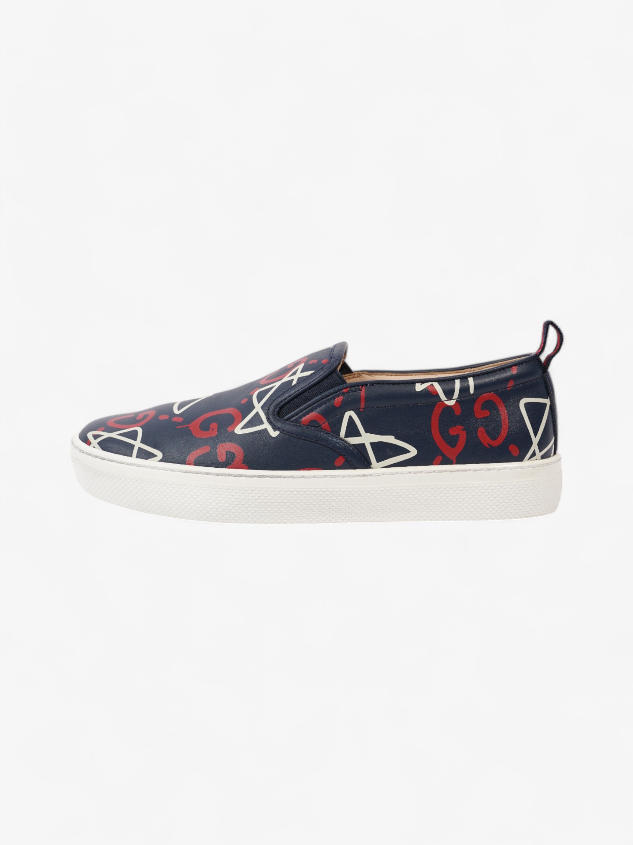 Gucci GG Star Sneakers Navy / Red / White Leather EU 38.5 UK 5.5