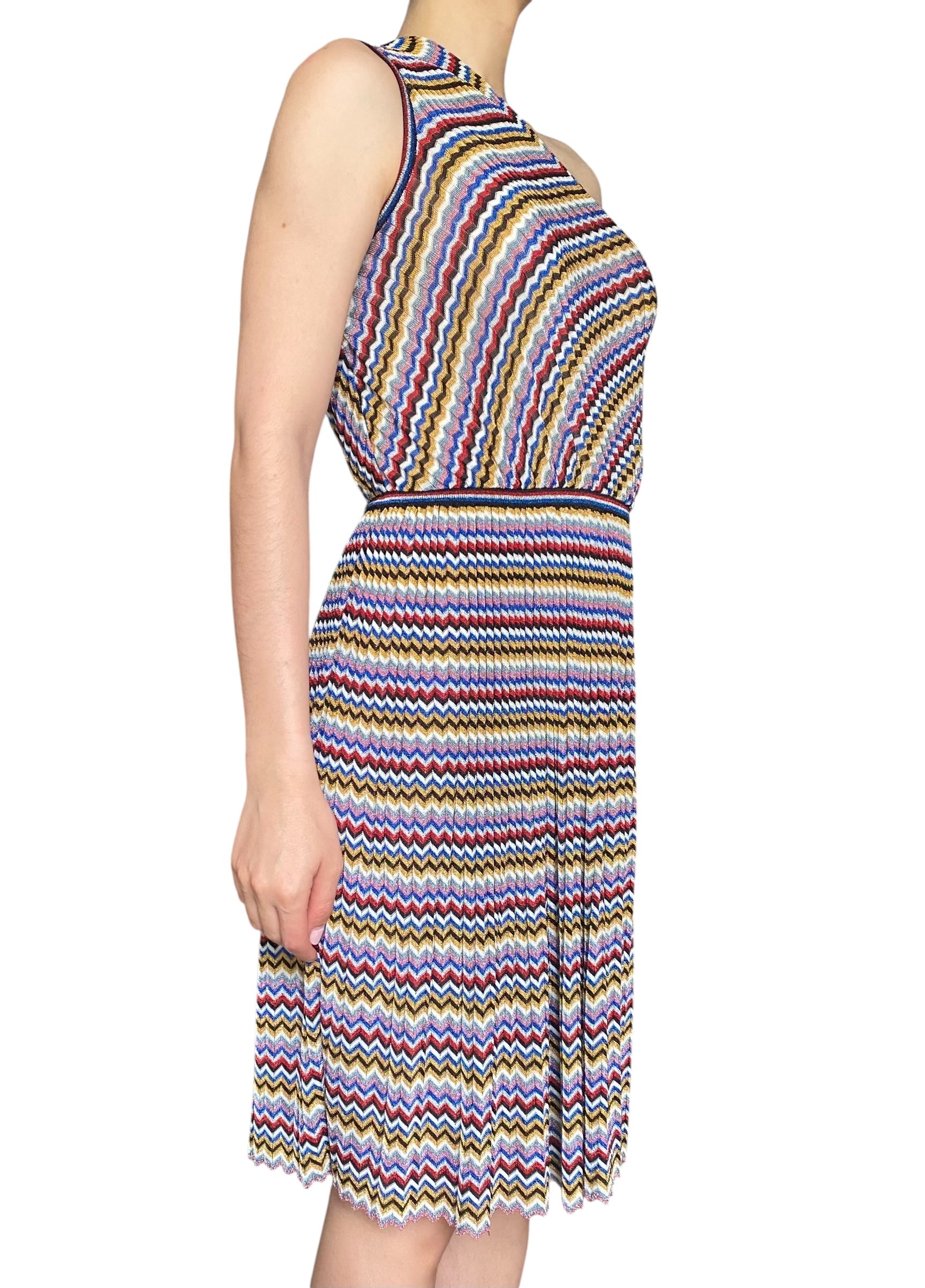 Missoni Multicolour Stripe Knit Mini Dress - 42 / US 4-6