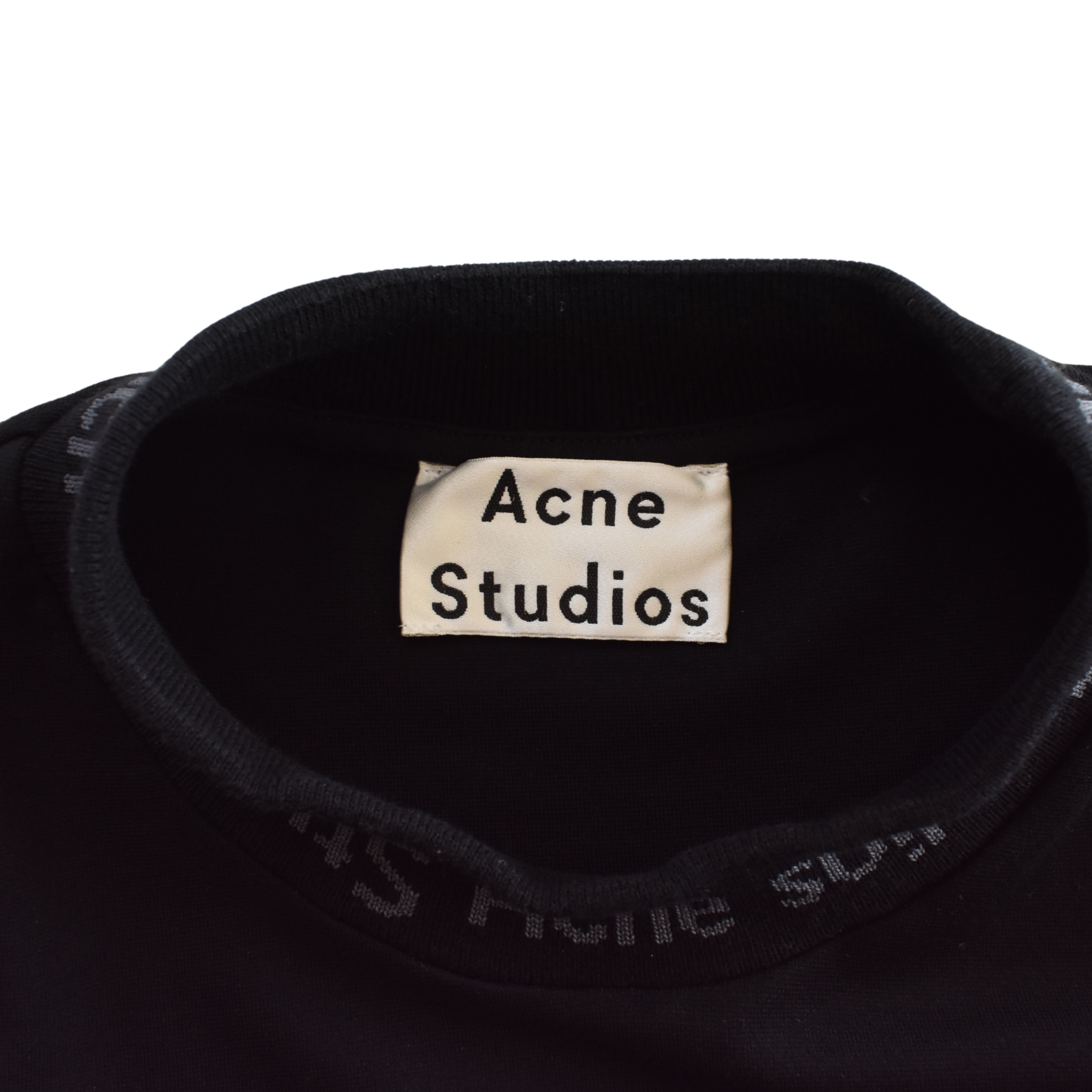 Acne Studios Logo Collar T-Shirt - Men's S