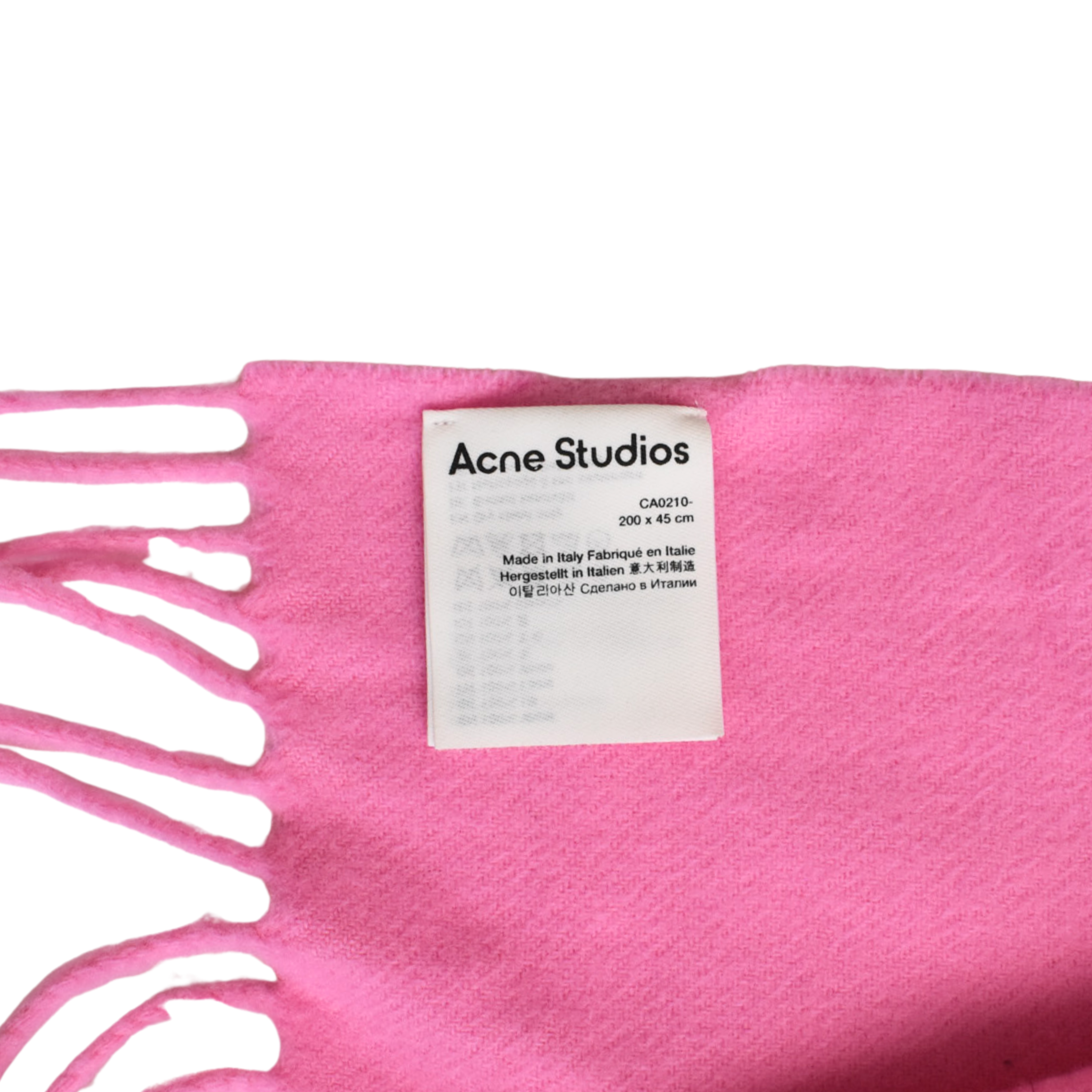 Acne 'Canada Narrow' Fringe Scarf