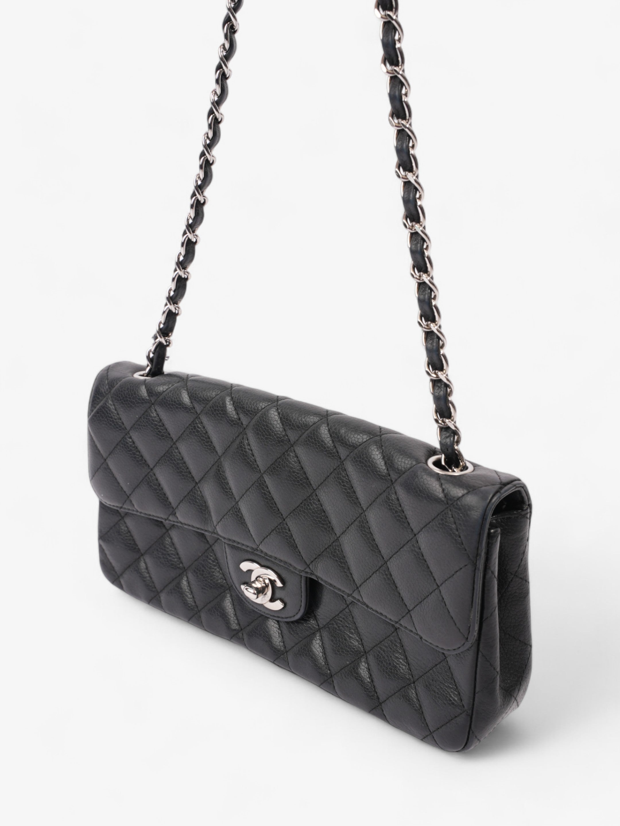 Chanel East West Black Caviar Leather