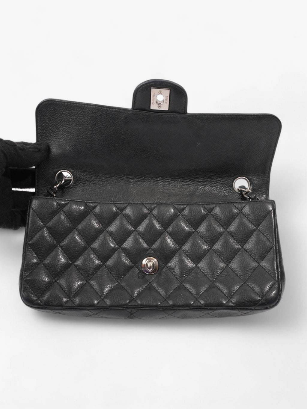 Chanel East West Black Caviar Leather