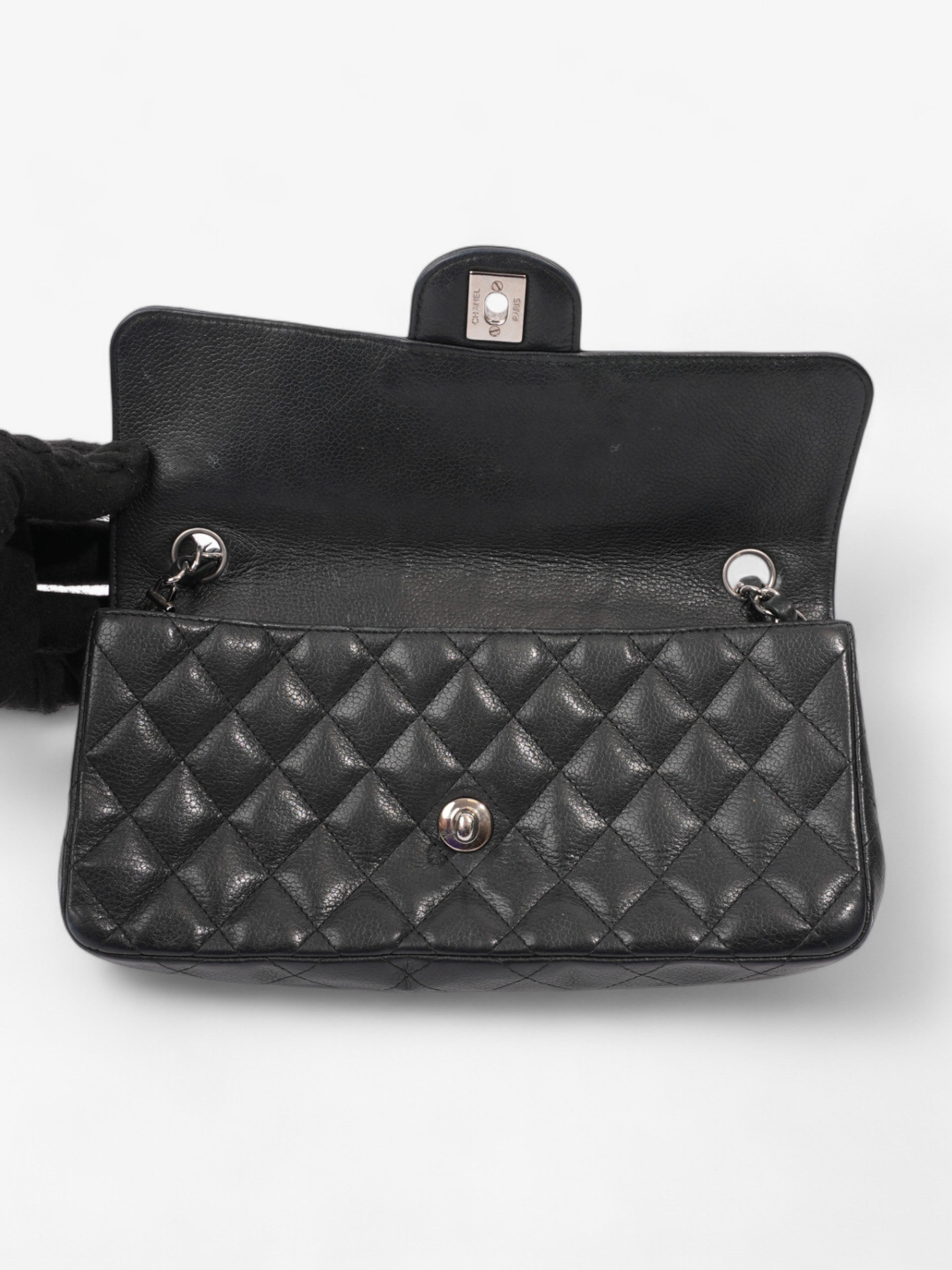 Chanel East West Black Caviar Leather