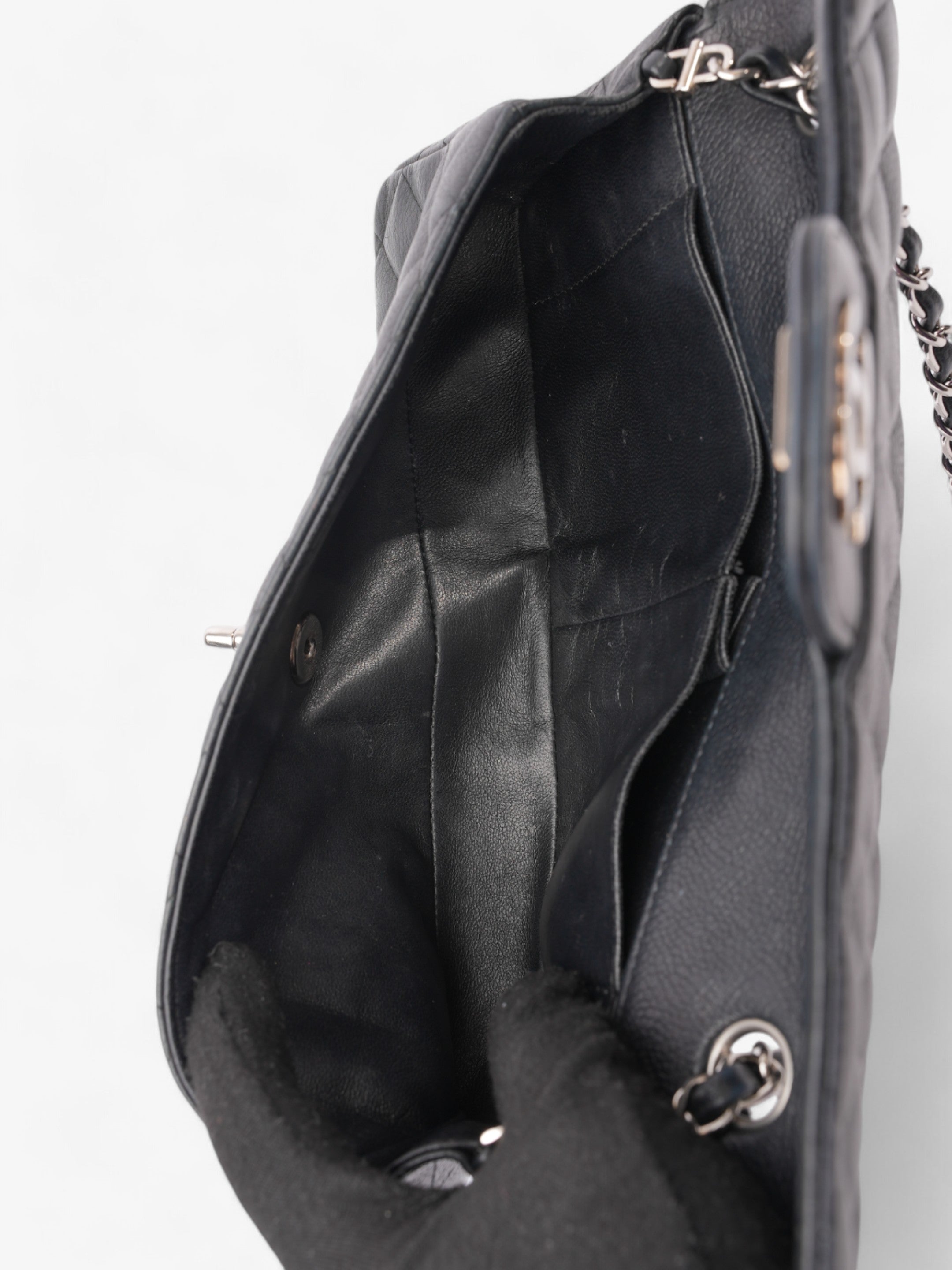 Chanel East West Black Caviar Leather