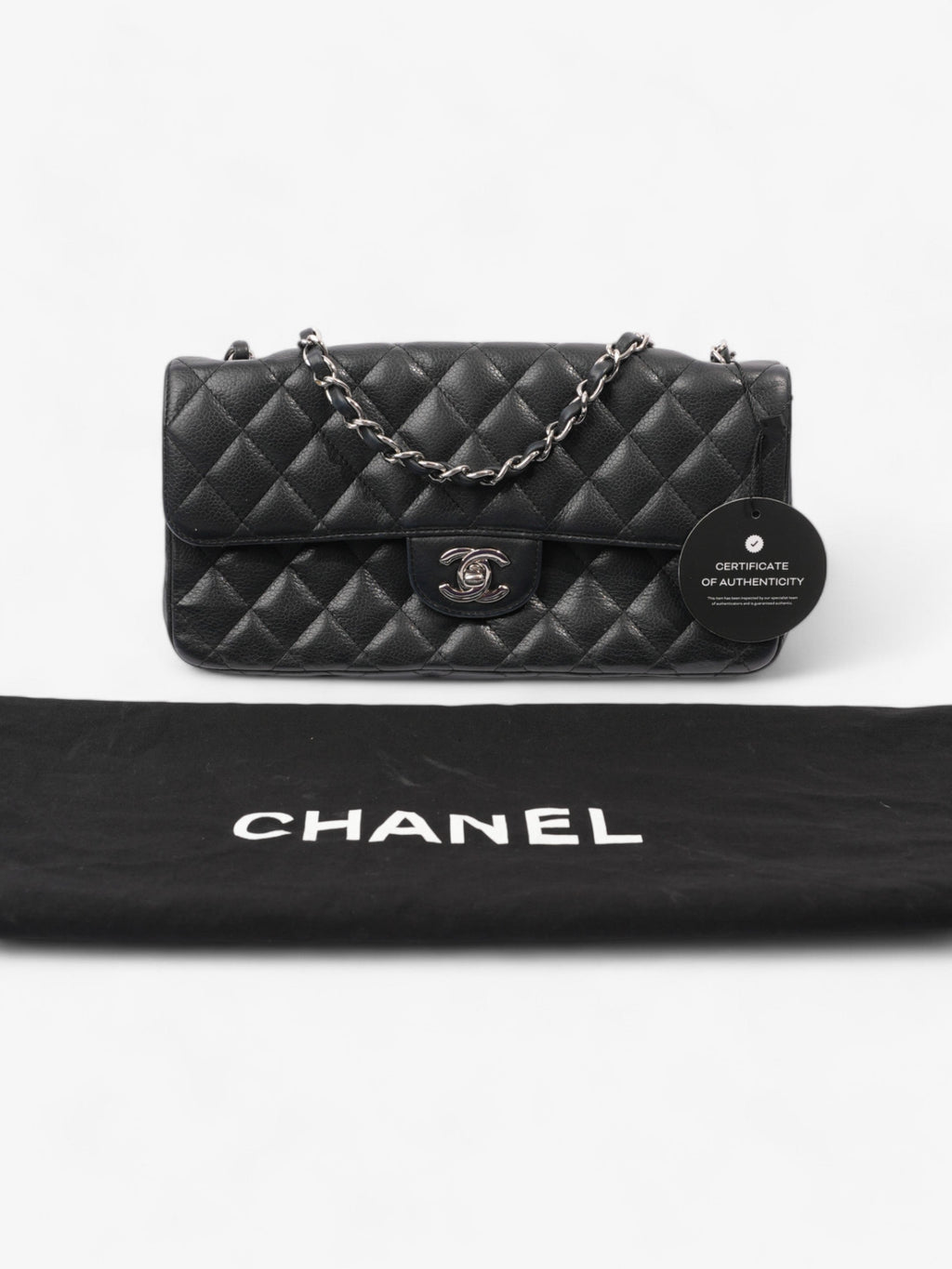 Chanel East West Black Caviar Leather