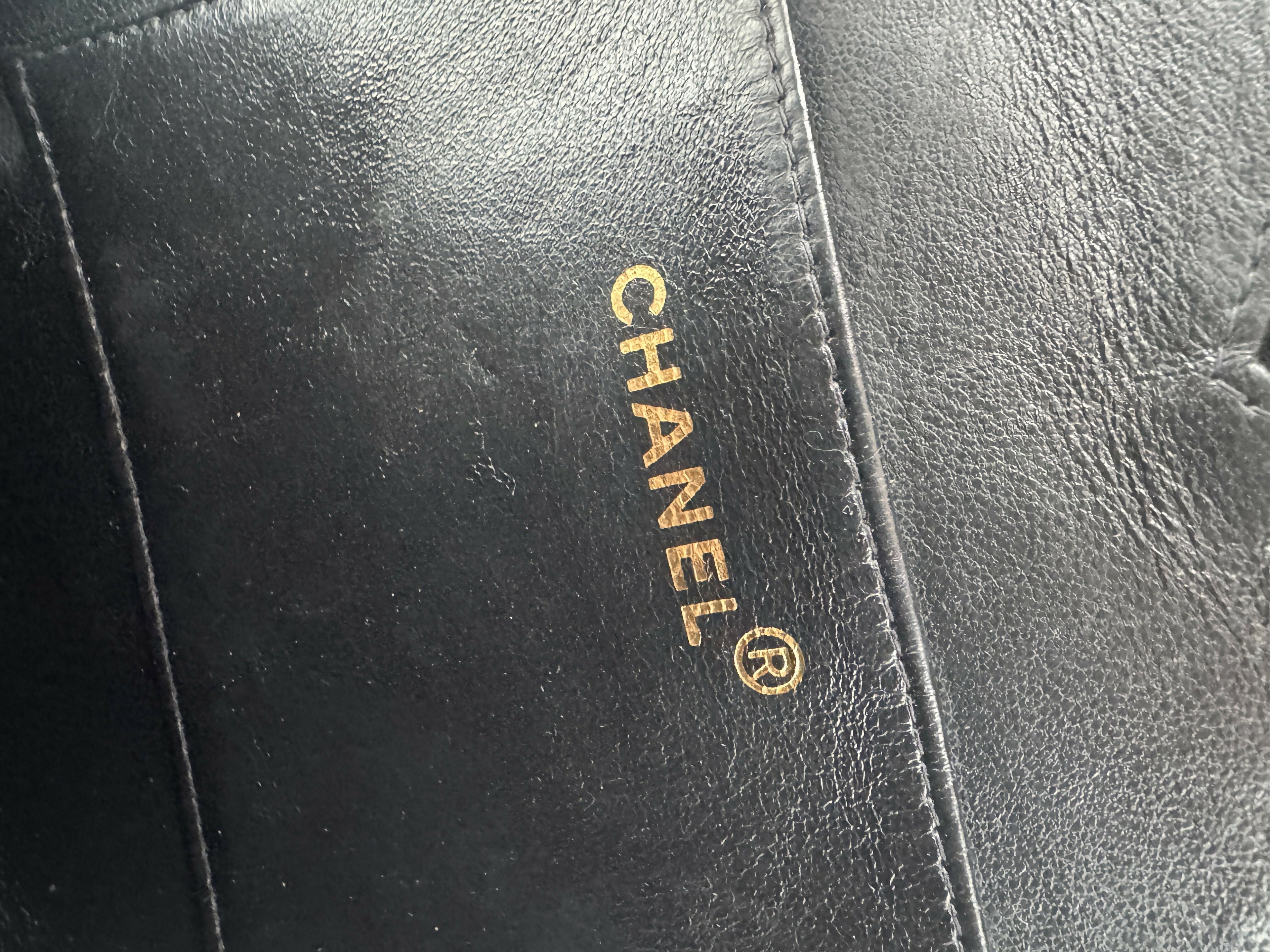 Chanel 1995 Vintage Barbie Black Heart Vanity Bag