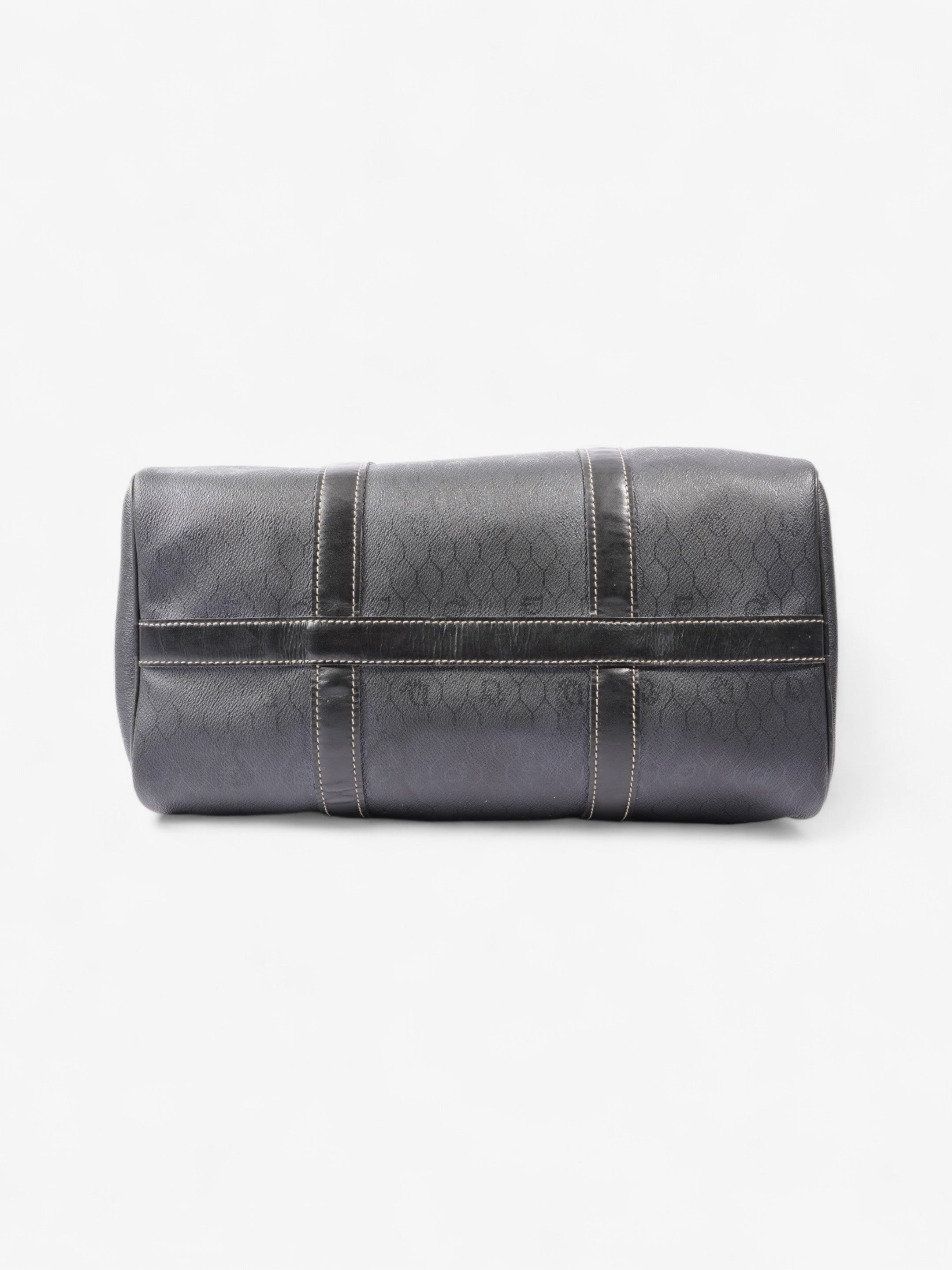 Christian Dior Mini Boston Honeycomb Black  Coated Canvas