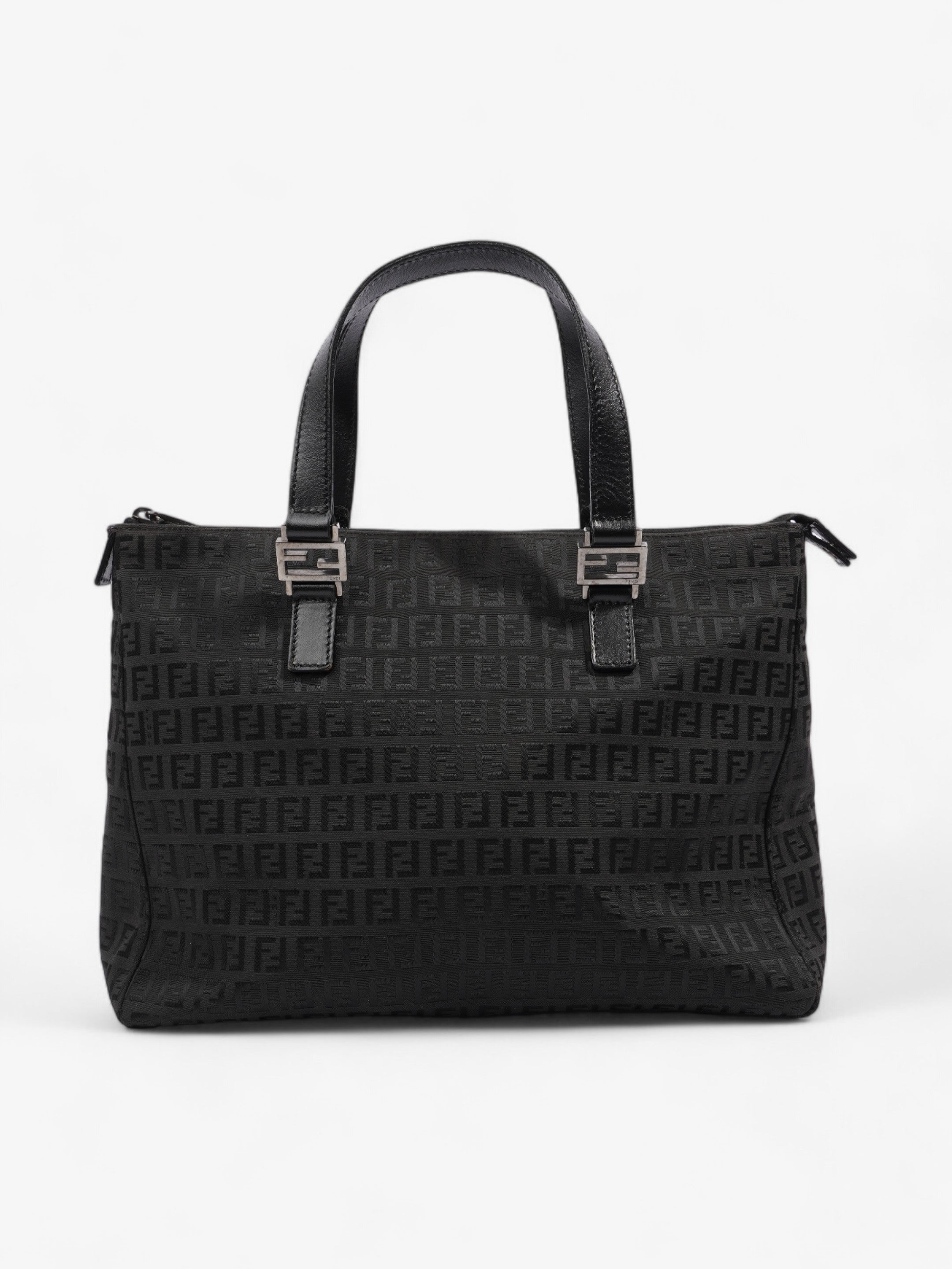 Fendi Zucca Tote Black Canvas