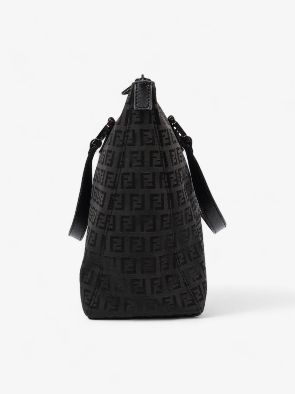 Fendi Zucca Tote Black Canvas