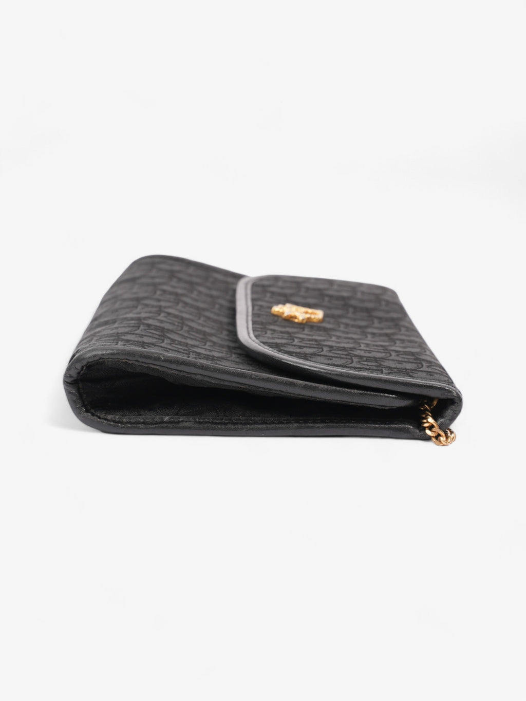 Christian Dior Vintage Trotter Chain Black Diorissimo Canvas