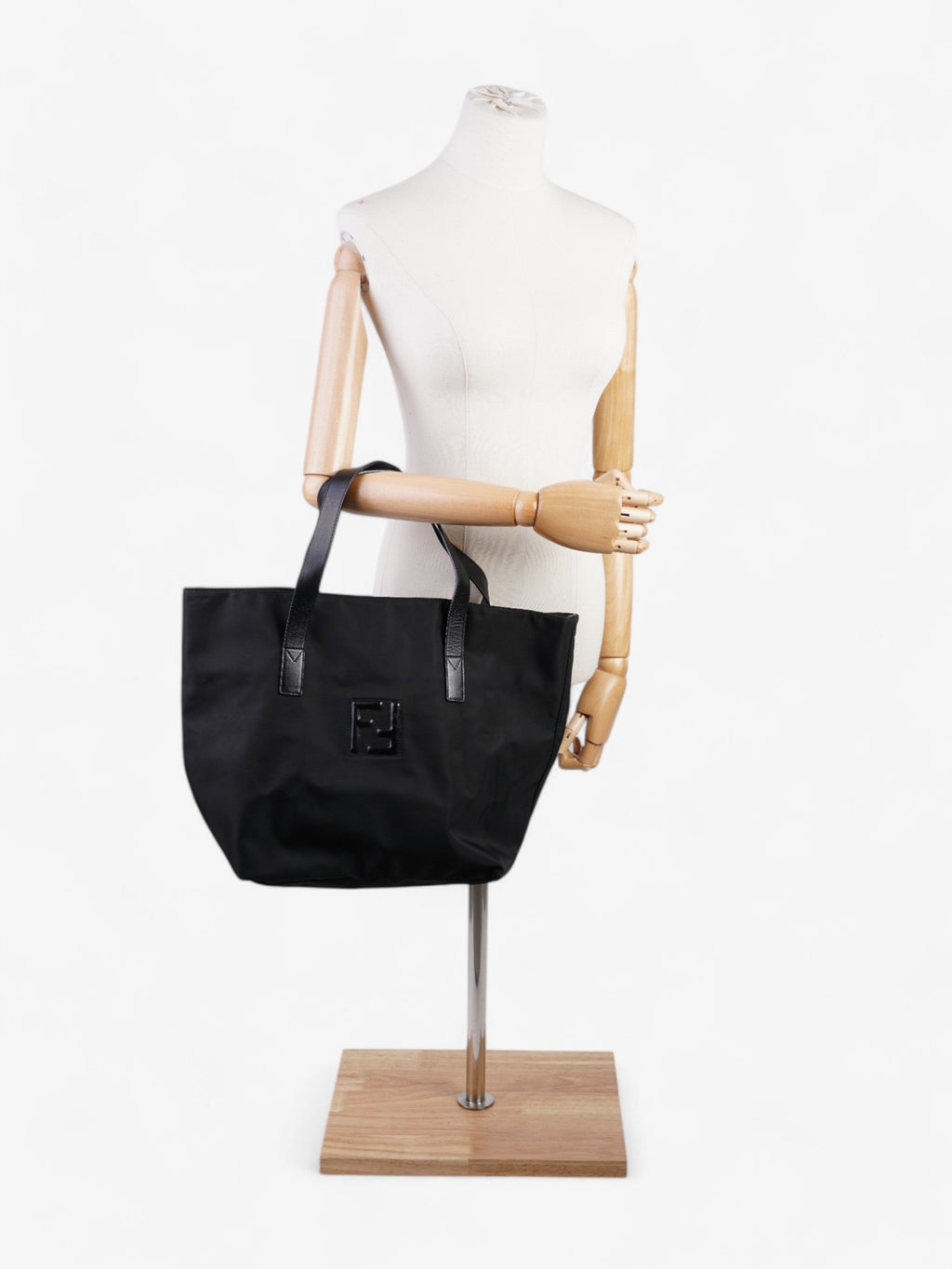 Fendi FF Tote Black Nylon