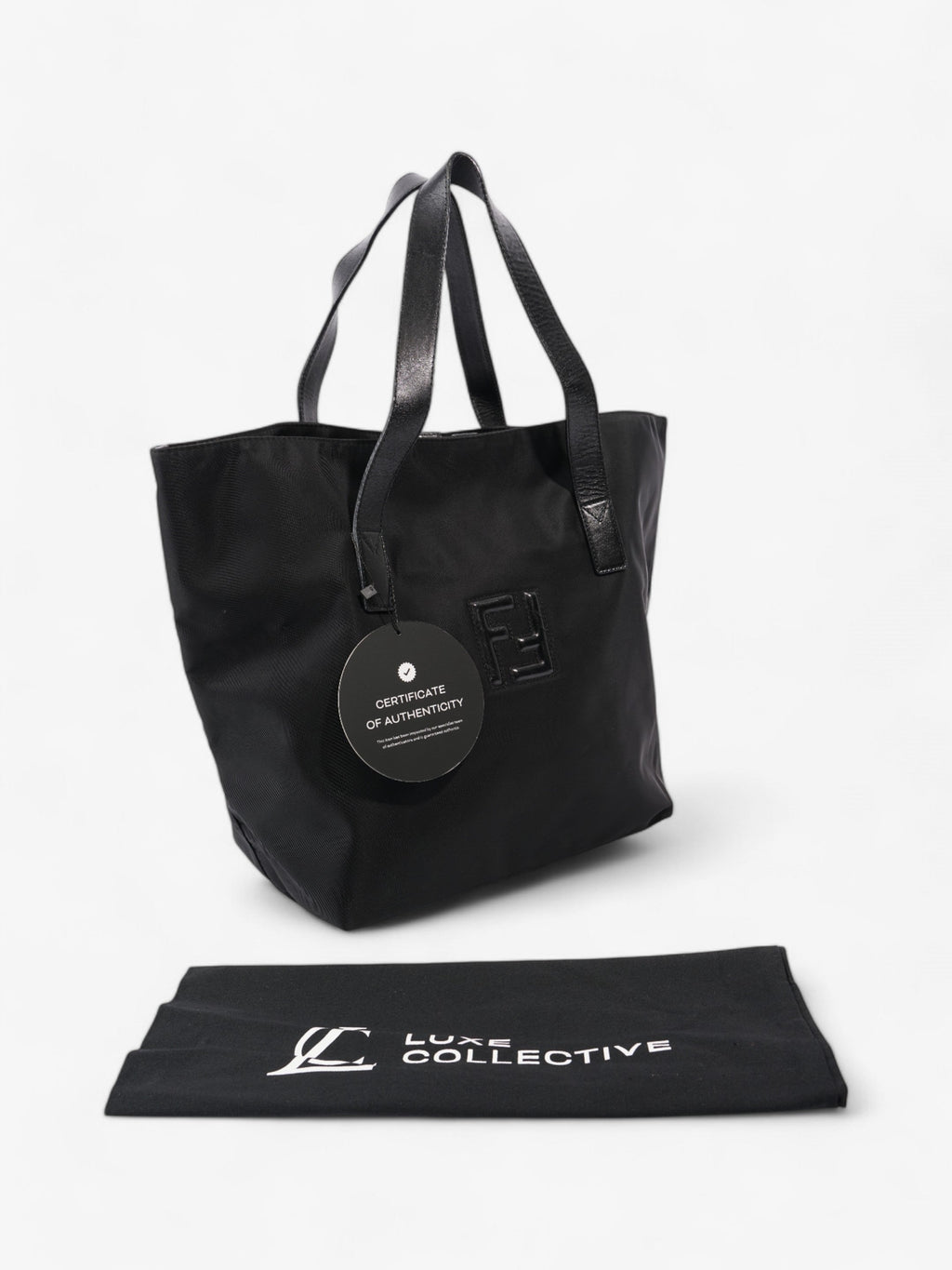 Fendi FF Tote Black Nylon
