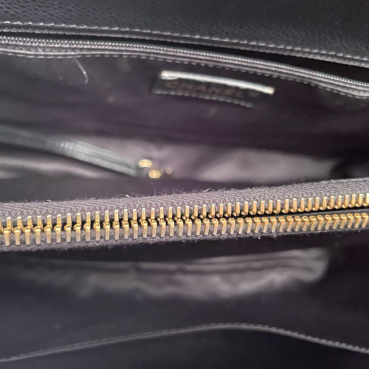 Chanel Black Grand Shopping Tote GST Bag in Caviar Leather with Gold Hardware