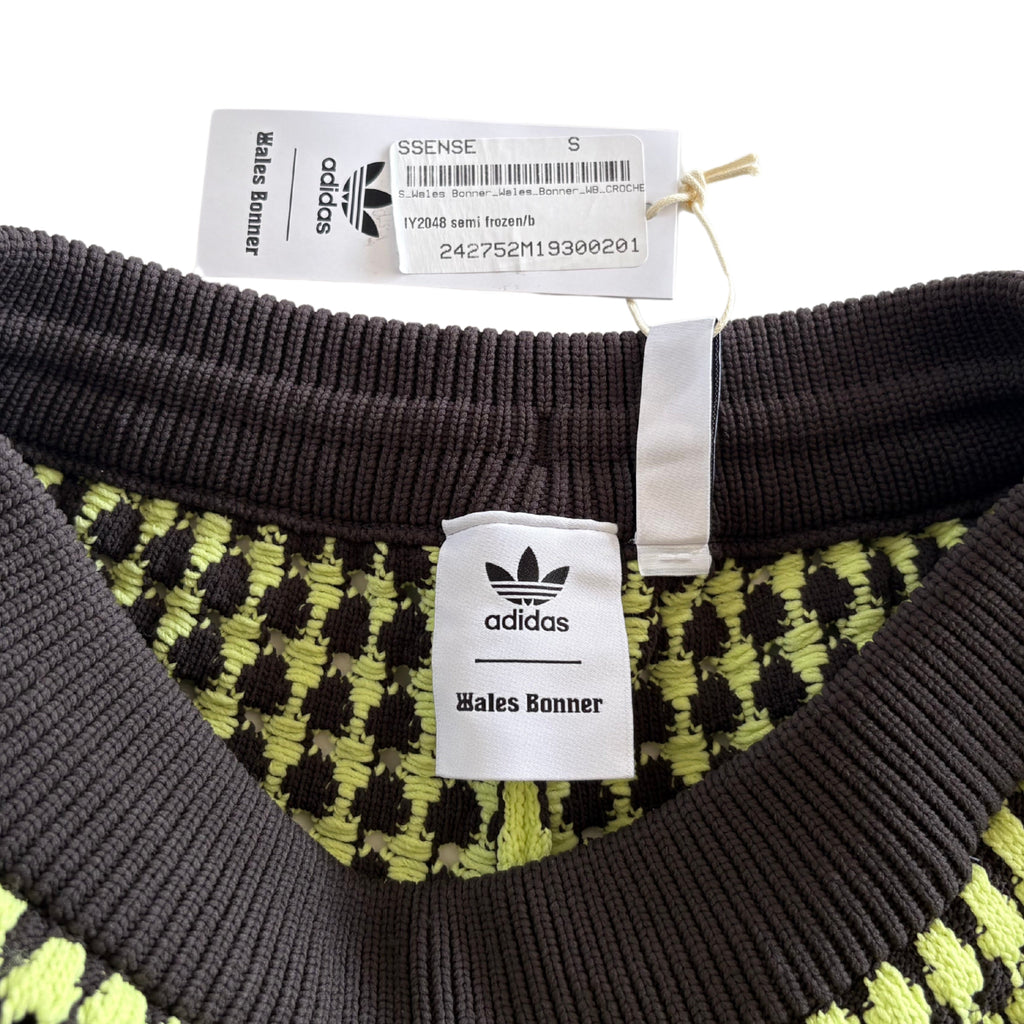 Adidas x Wales Bonner 'Semi Frozen' Crochet Shorts - Men's S