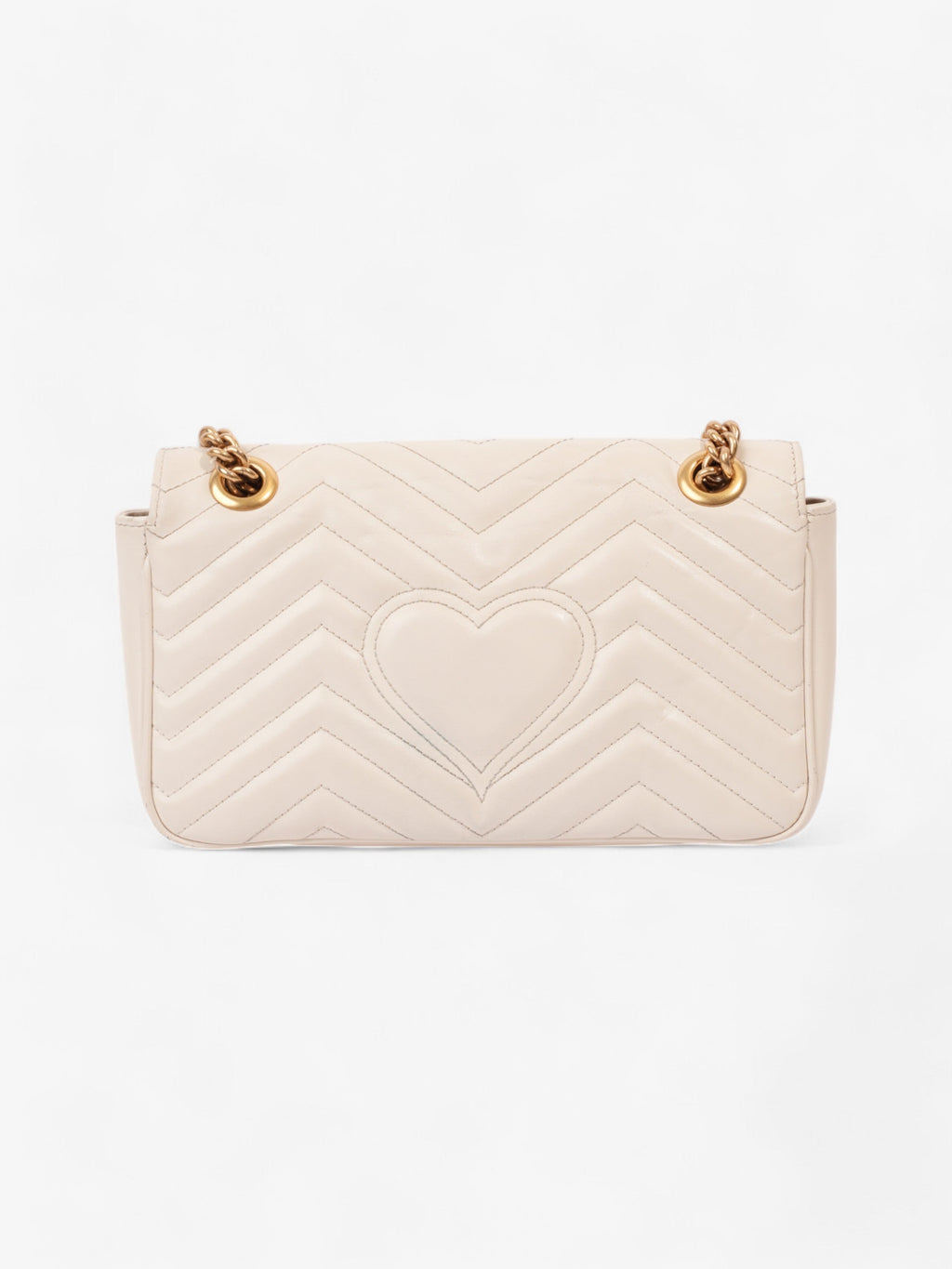 Gucci GG Marmont White Matelasse Leather Small