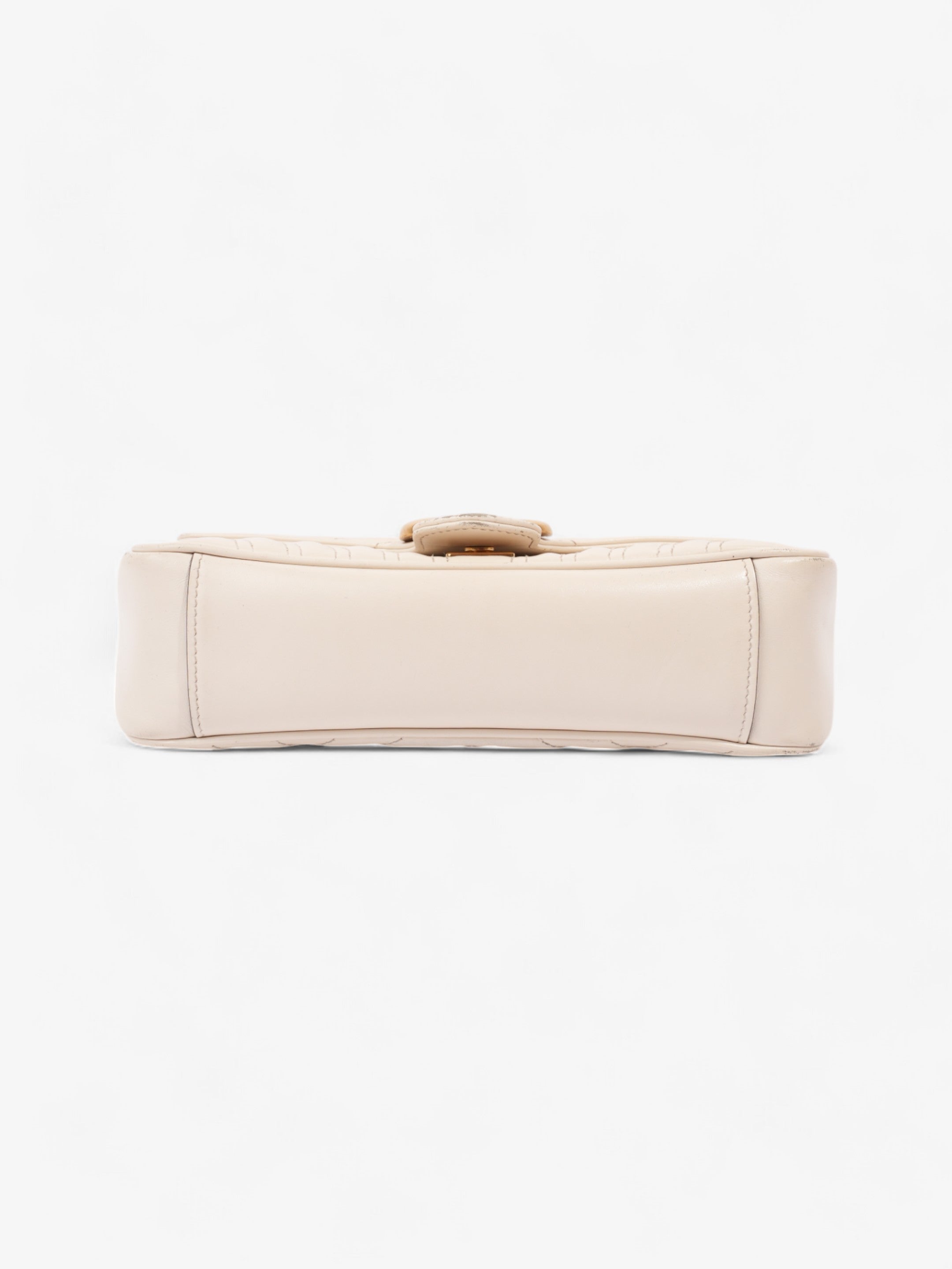 Gucci GG Marmont White Matelasse Leather Small
