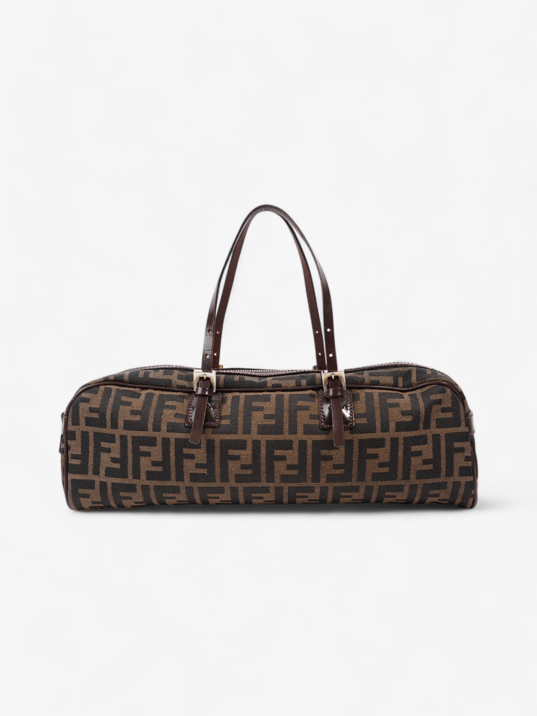Fendi Zucca Shoulder Bag Brown / Tobacco Canvas