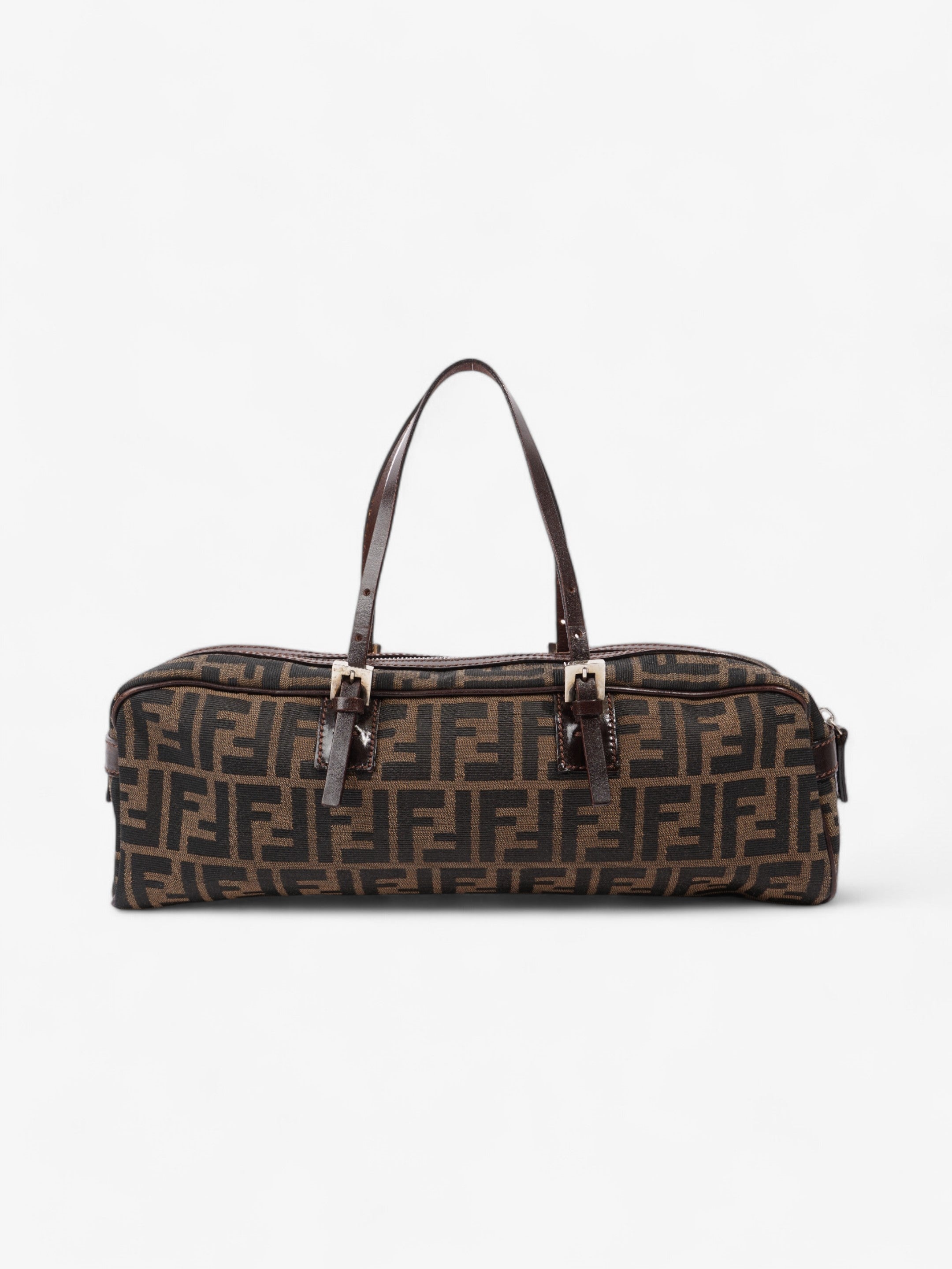 Fendi Zucca Shoulder Bag Brown / Tobacco Canvas