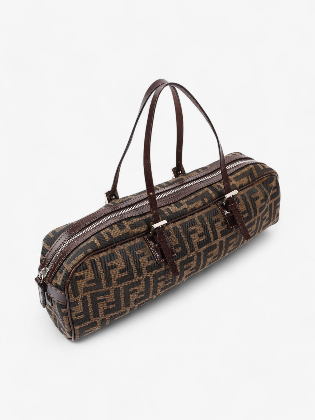Fendi Zucca Shoulder Bag Brown / Tobacco Canvas