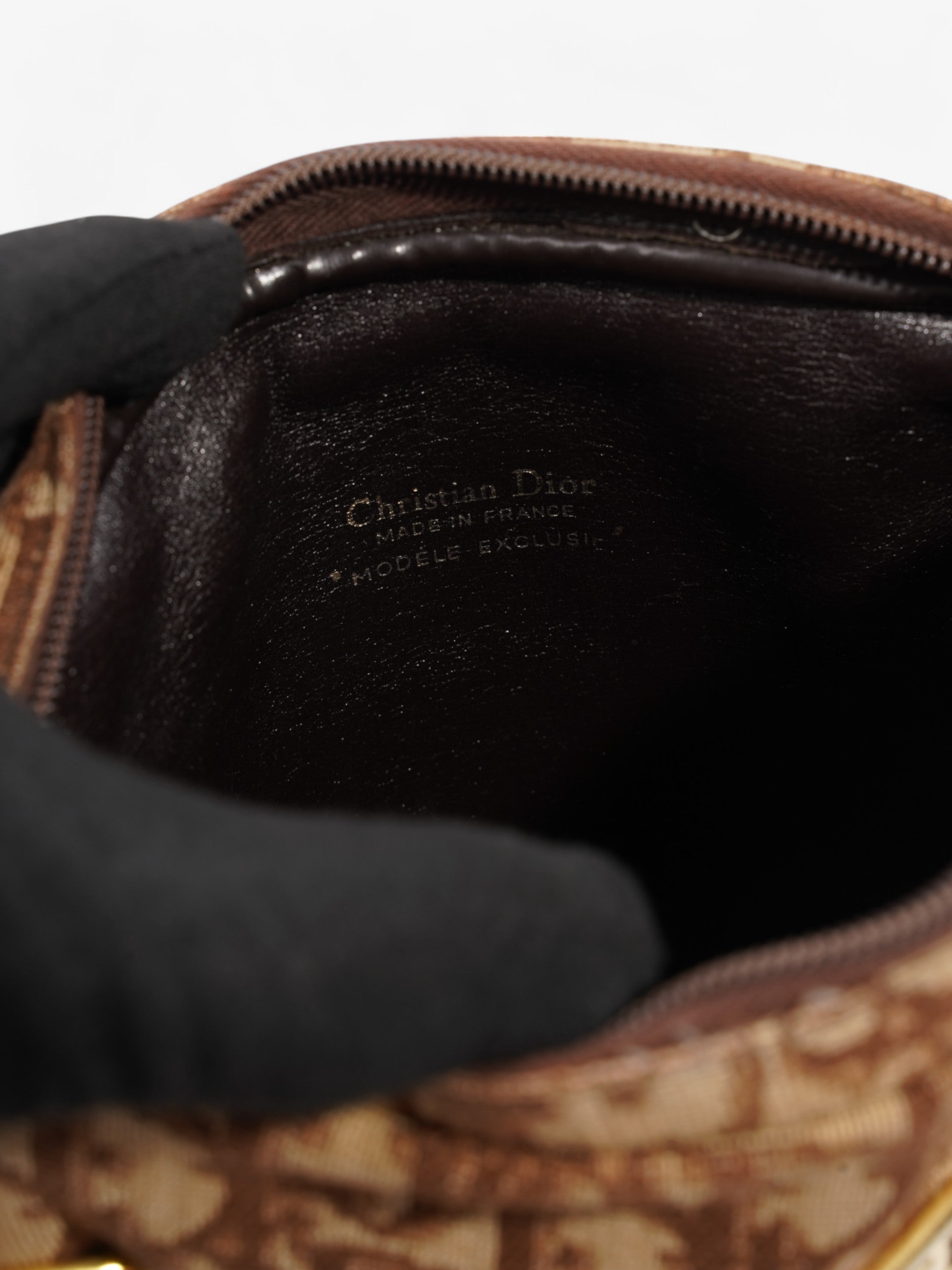 Christian Dior Vintage Trotter Brown Canvas