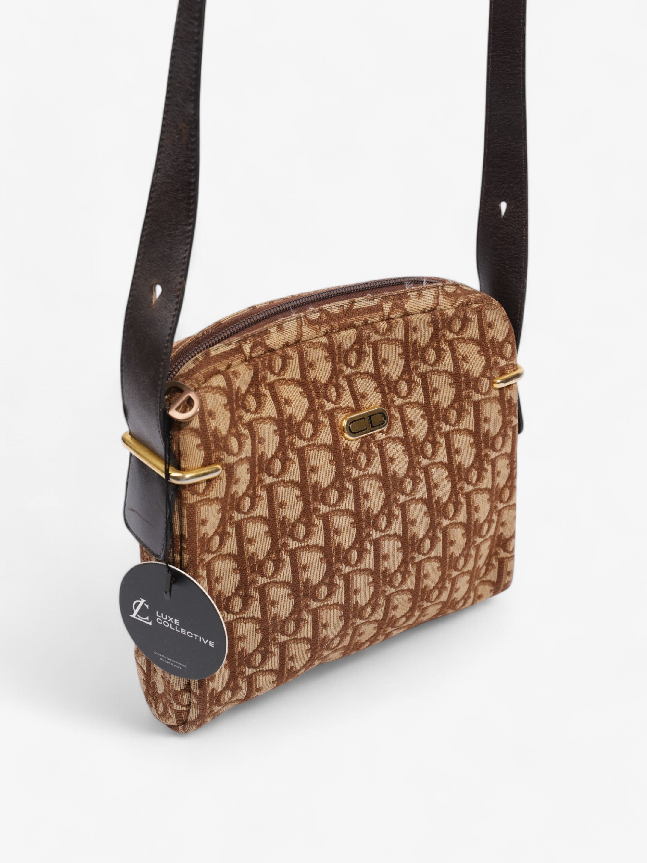 Christian Dior Vintage Trotter Brown Canvas