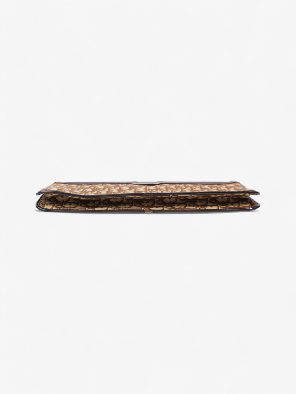 Christian Dior Diorissimo Clutch Brown Canvas