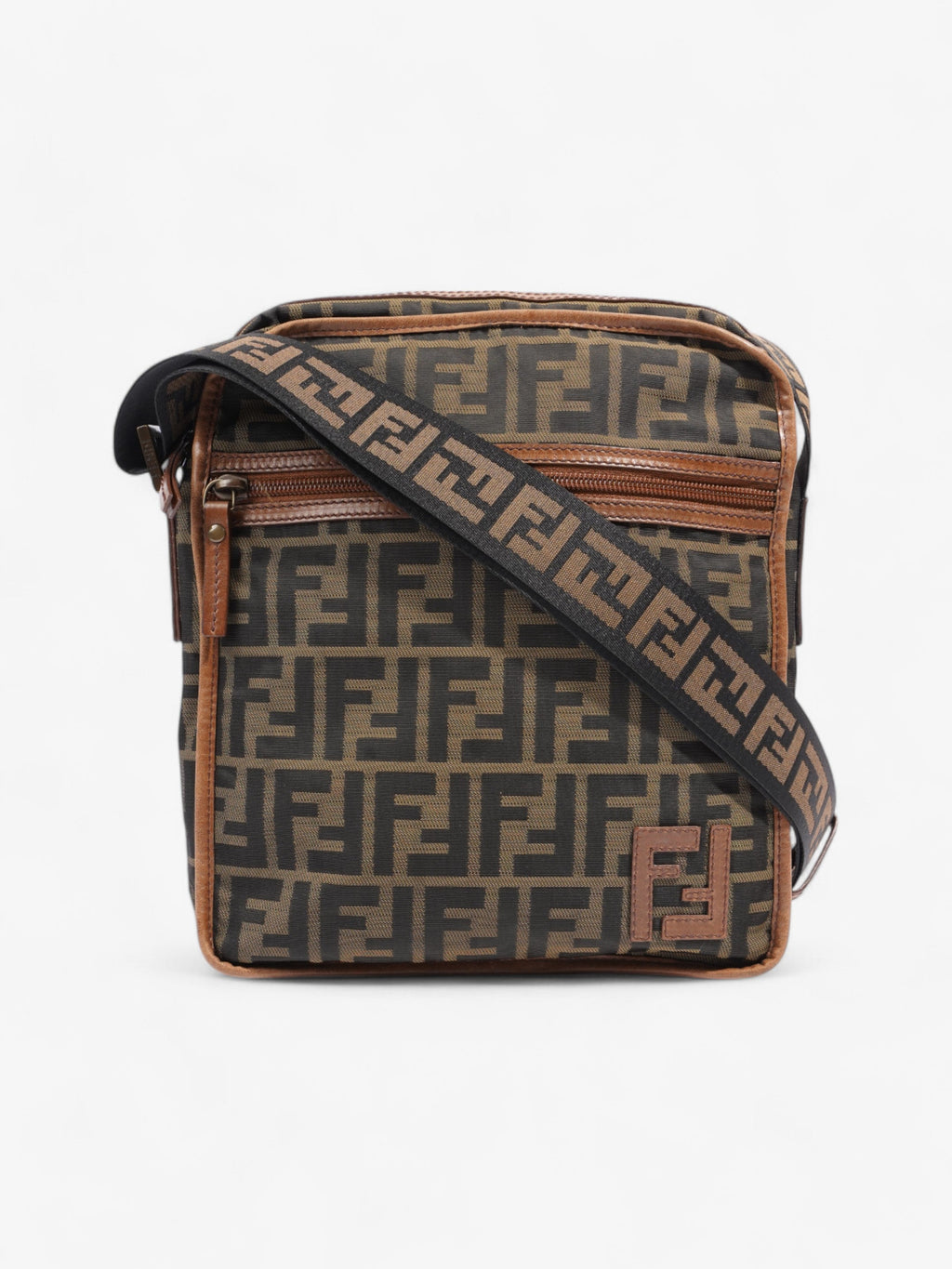 Fendi Messenger Bag Monogram Coated Canvas