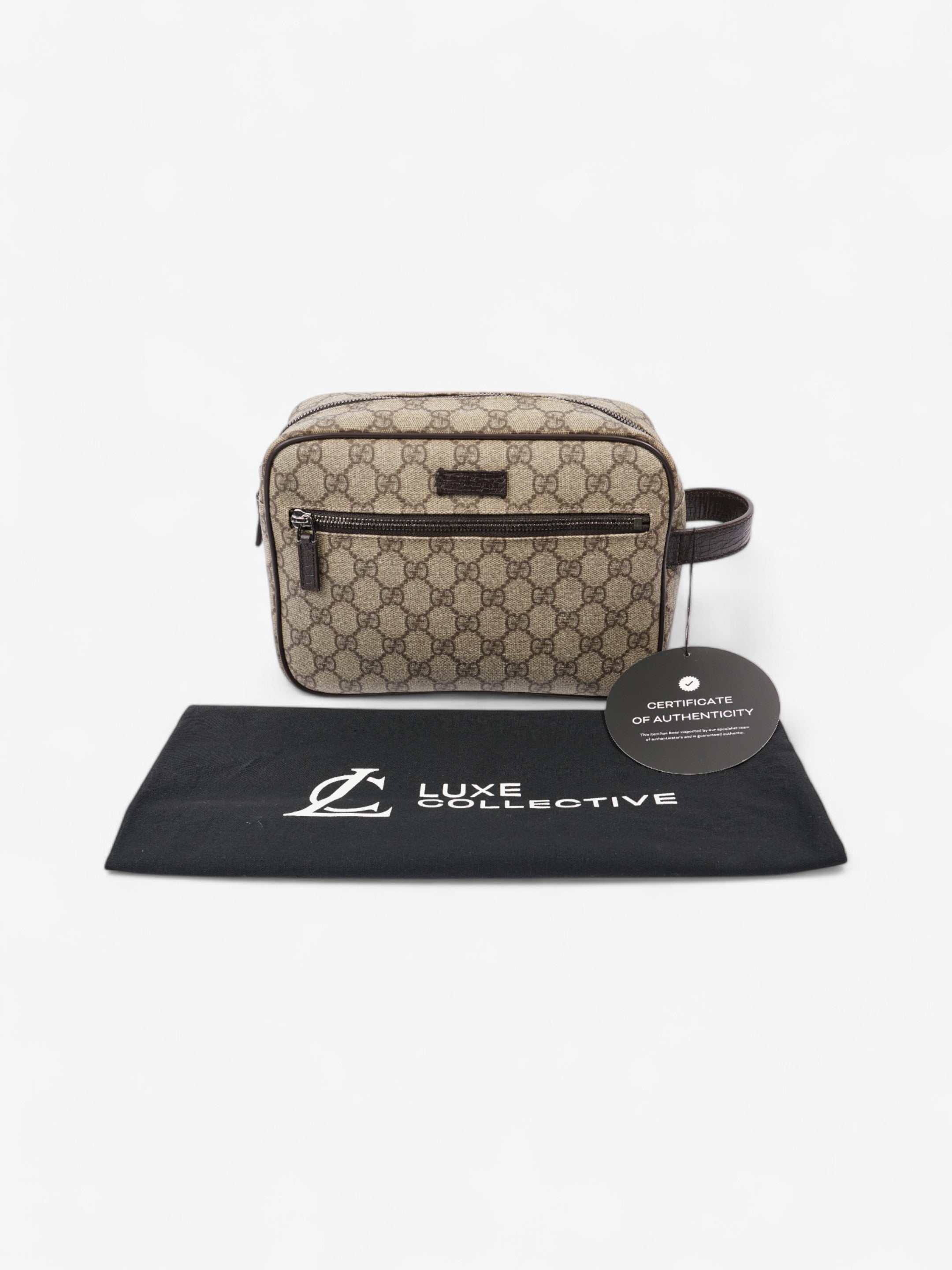 Gucci GG Toiletry Brown Coated Canvas