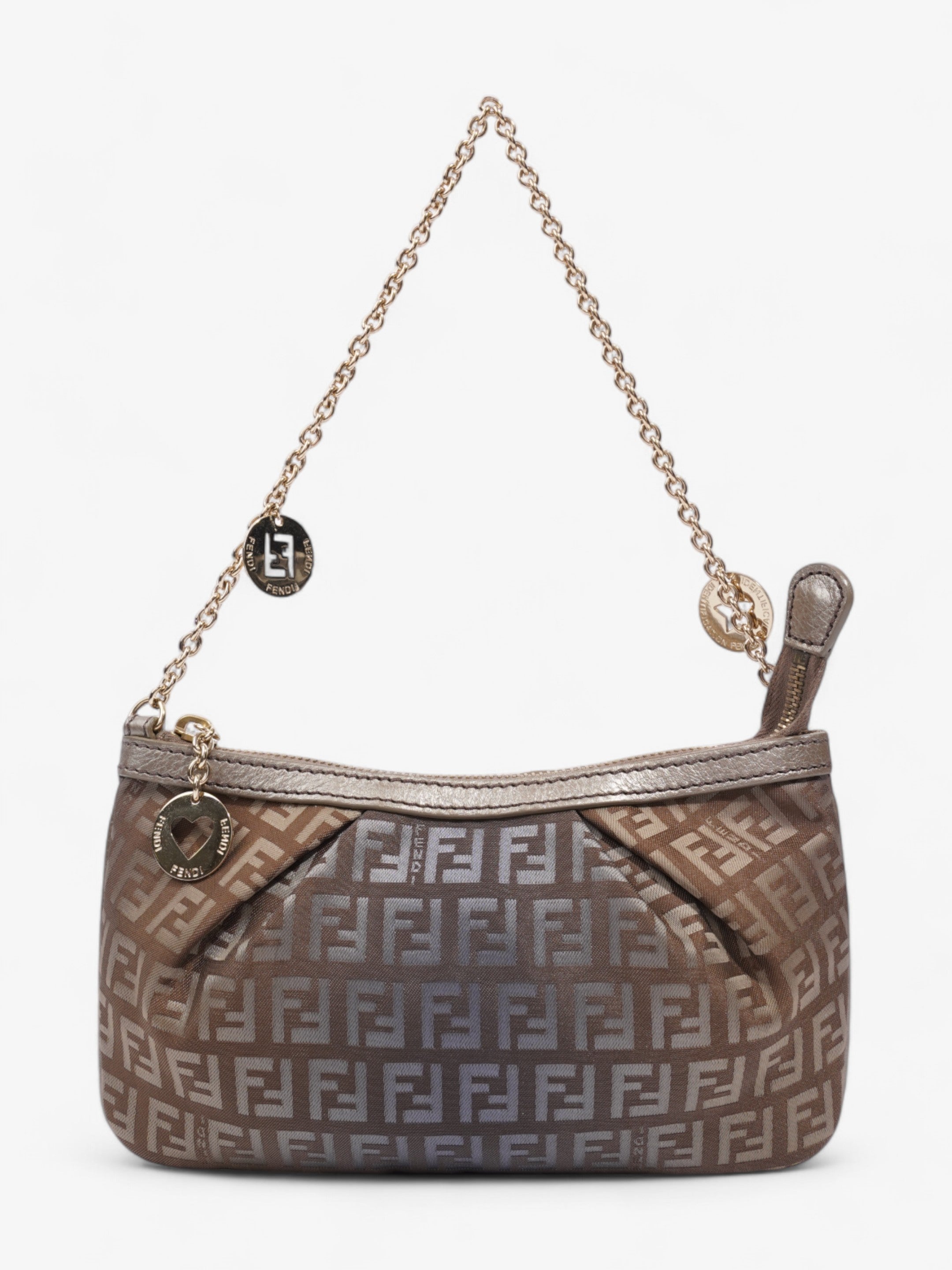 Fendi Zucca Ombre Pochette Brown  Canvas
