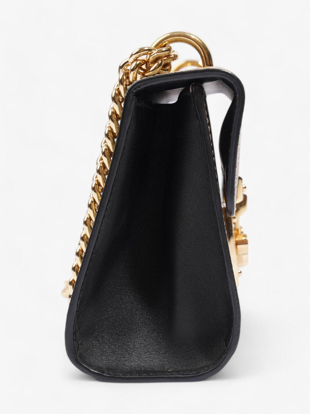 Gucci Padlock Bee Chain Shoulder Supreme Coated Canvas Small