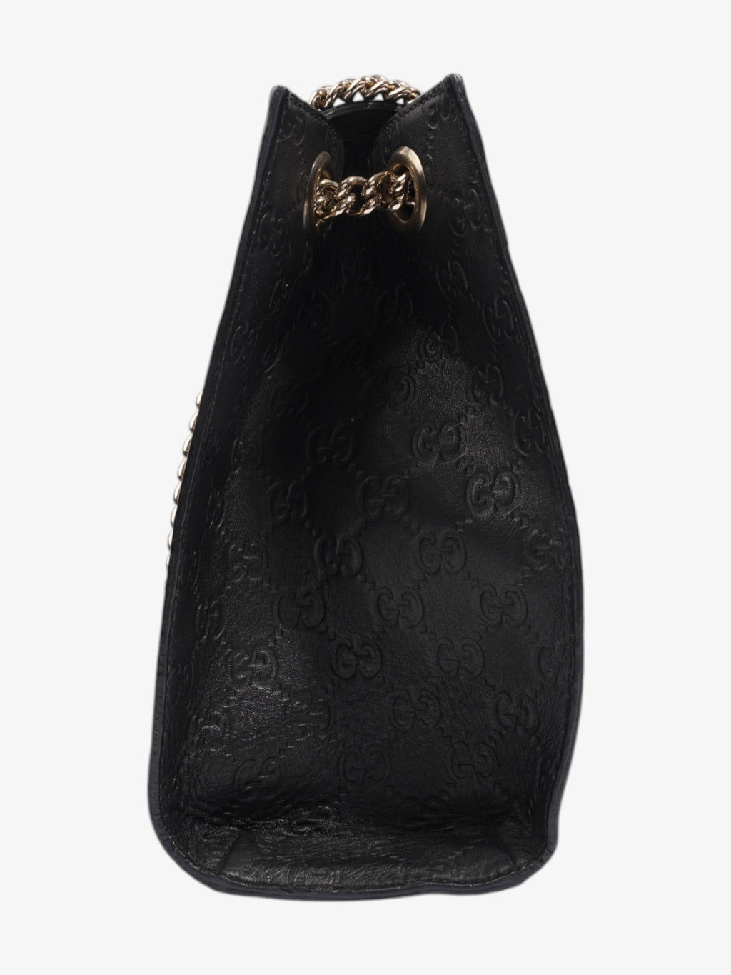 Gucci Emily Guccissima Chain Black Calfskin Leather