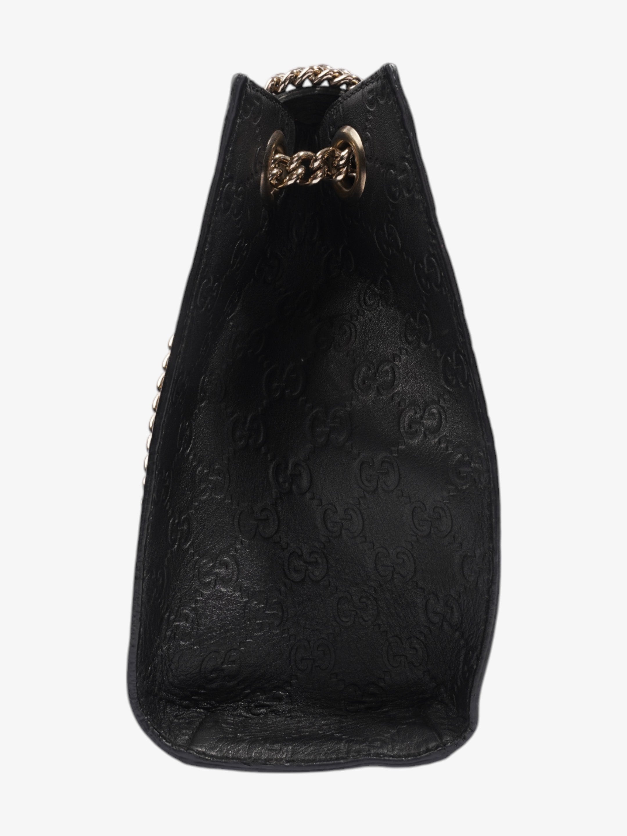 Gucci Emily Guccissima Chain Black Calfskin Leather