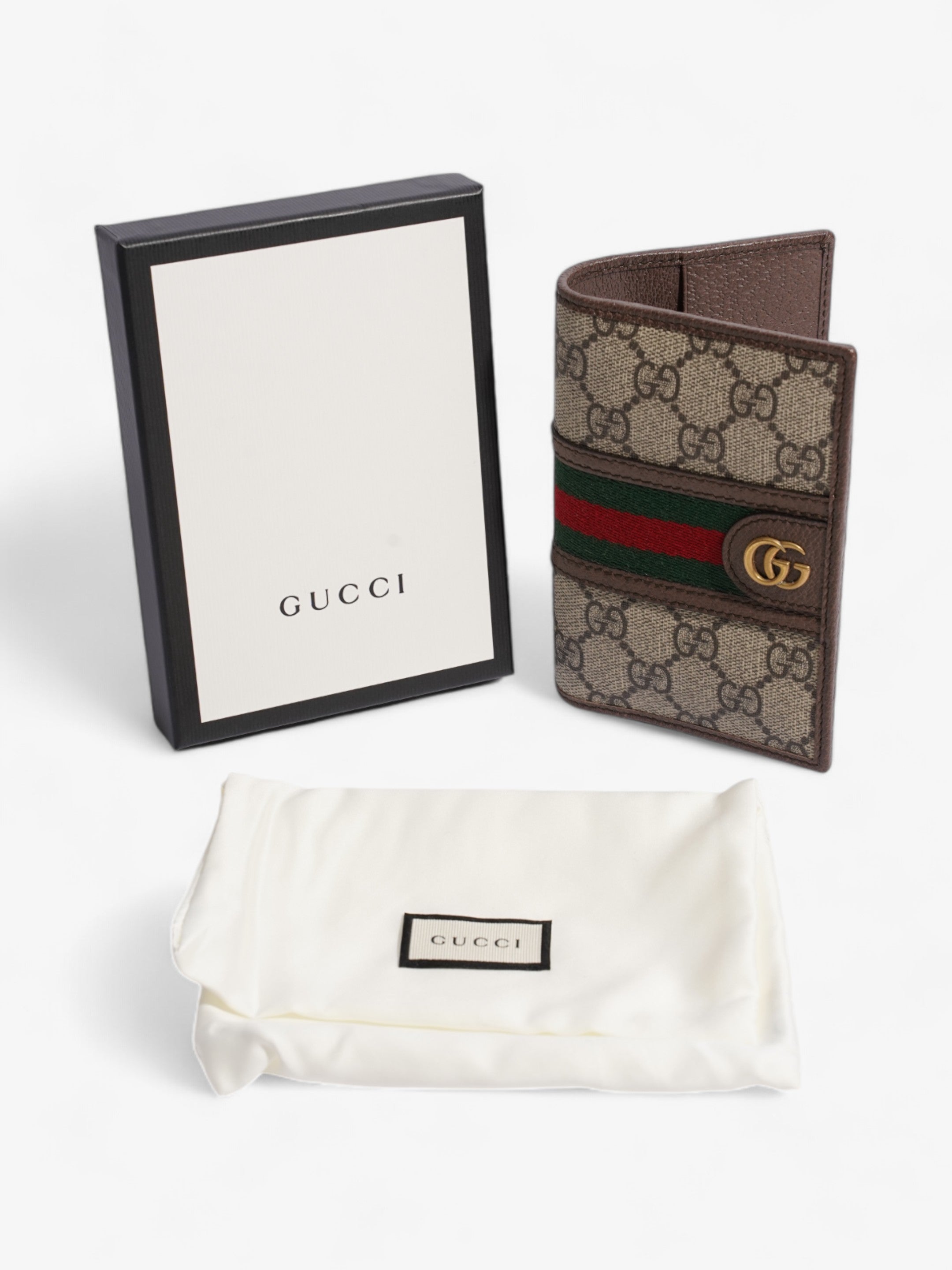 Gucci Ophidia GG  Case GG Supreme / Red / Green Coated Canvas