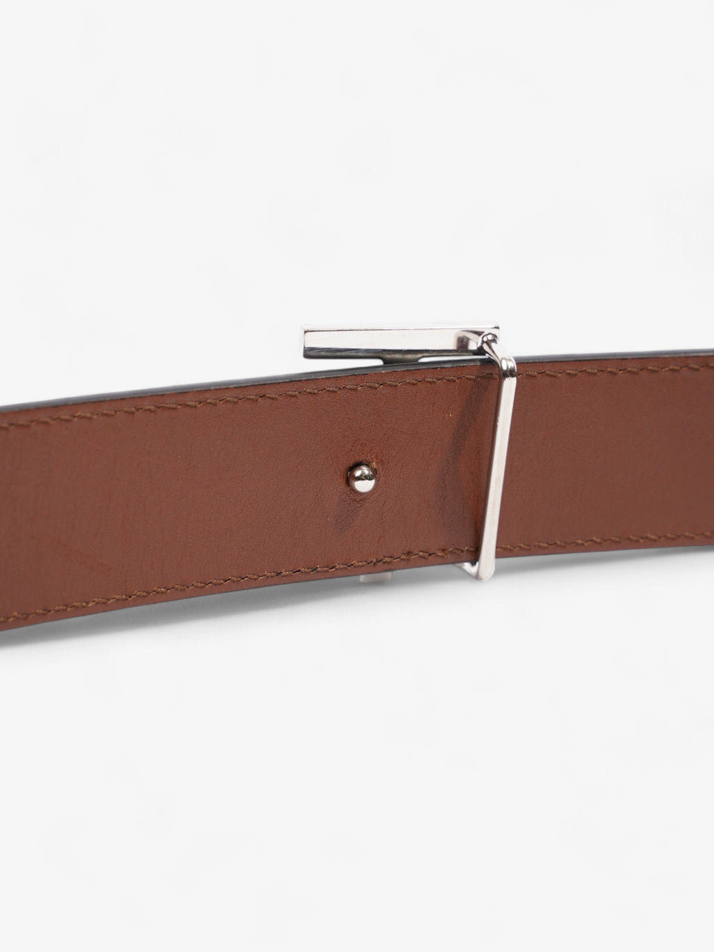 Burberry TB Reversible Belt Black / Brown Leather S