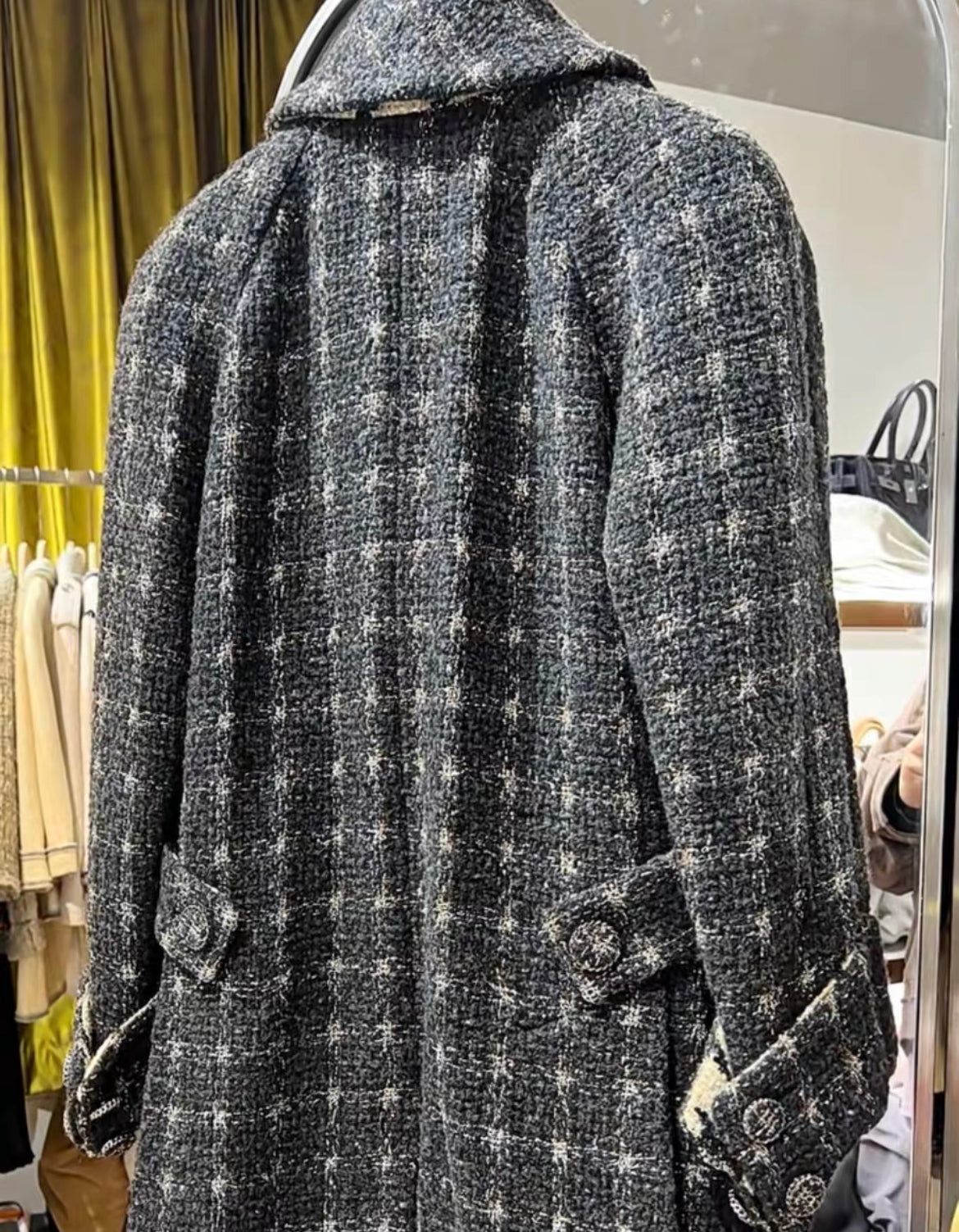 Chanel 19k Grey, Gold, Silver Coat size 34