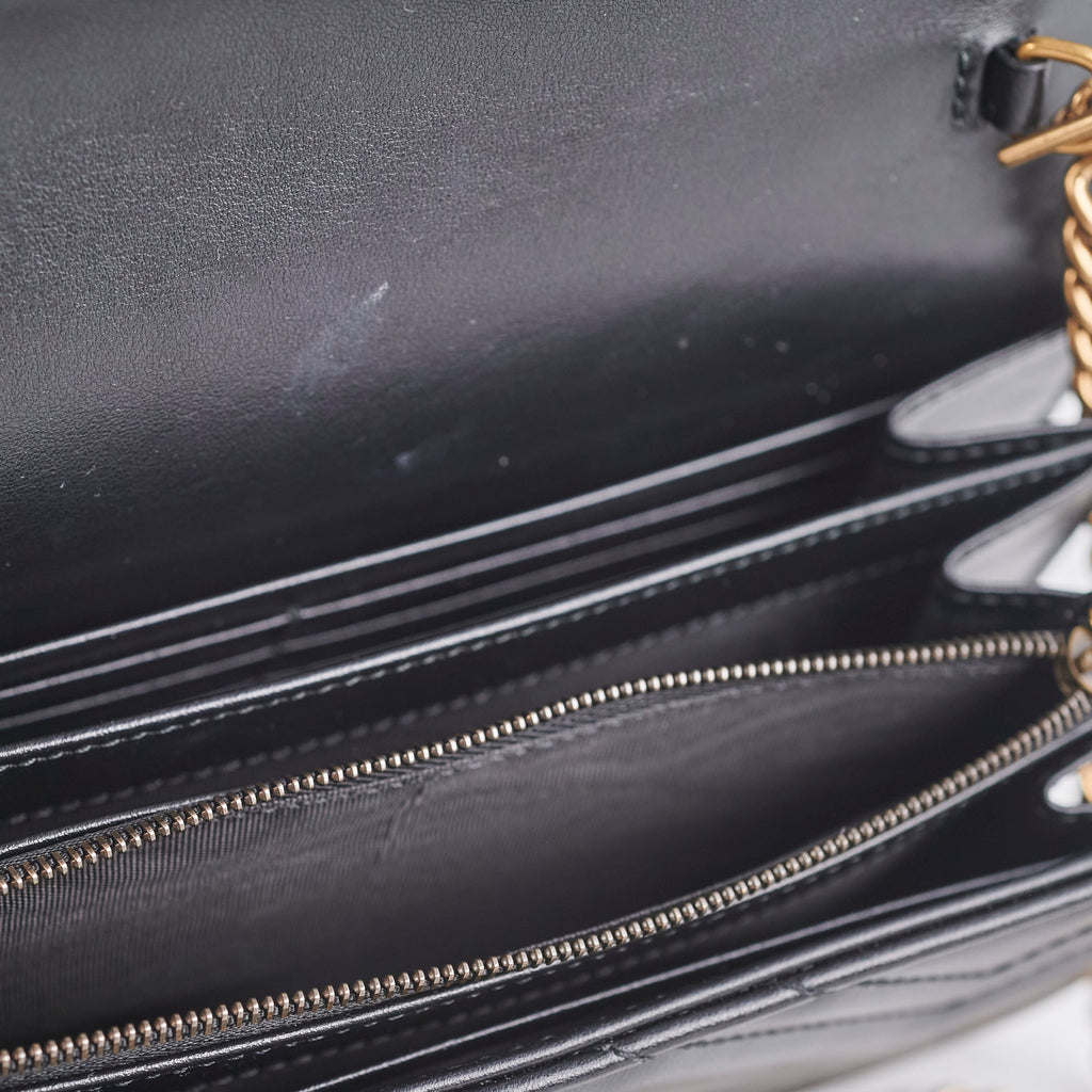 Gucci Marmont Wallet On Chain Woc Black