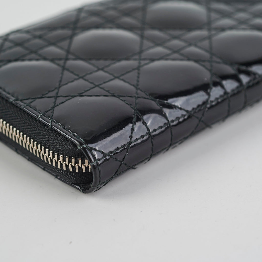 Dior Zippy Long Wallet Black