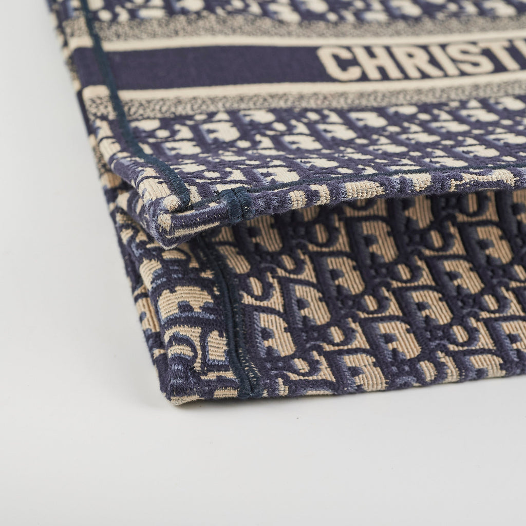 Christian DIor Large Book Tote Navy
