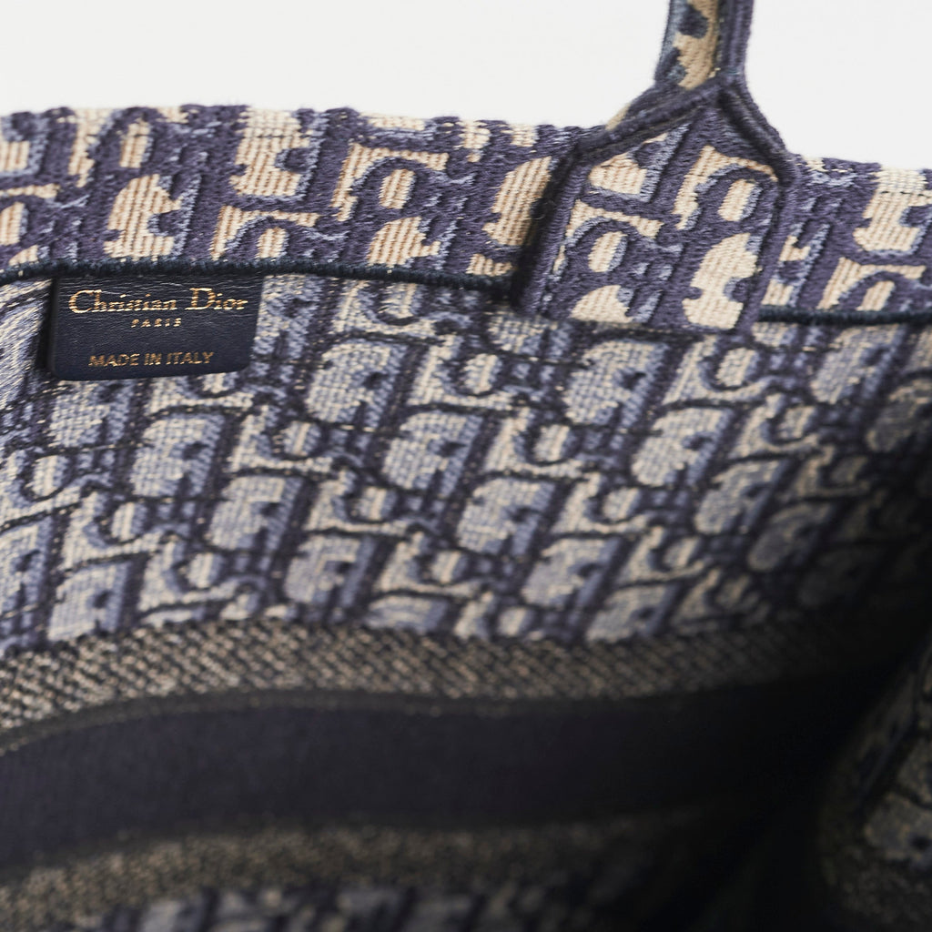 Christian DIor Large Book Tote Navy