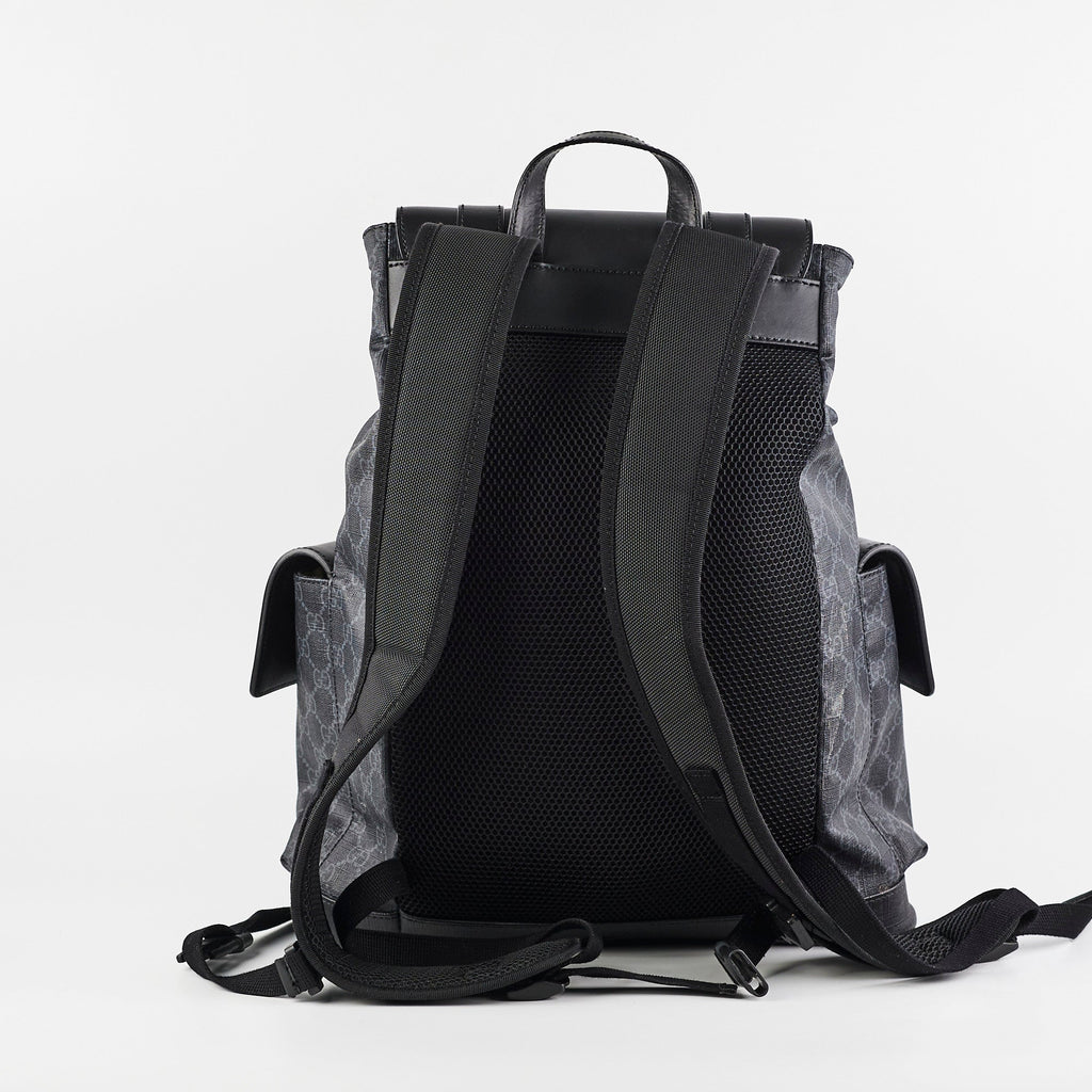 Gucci Black Monogram Backpack