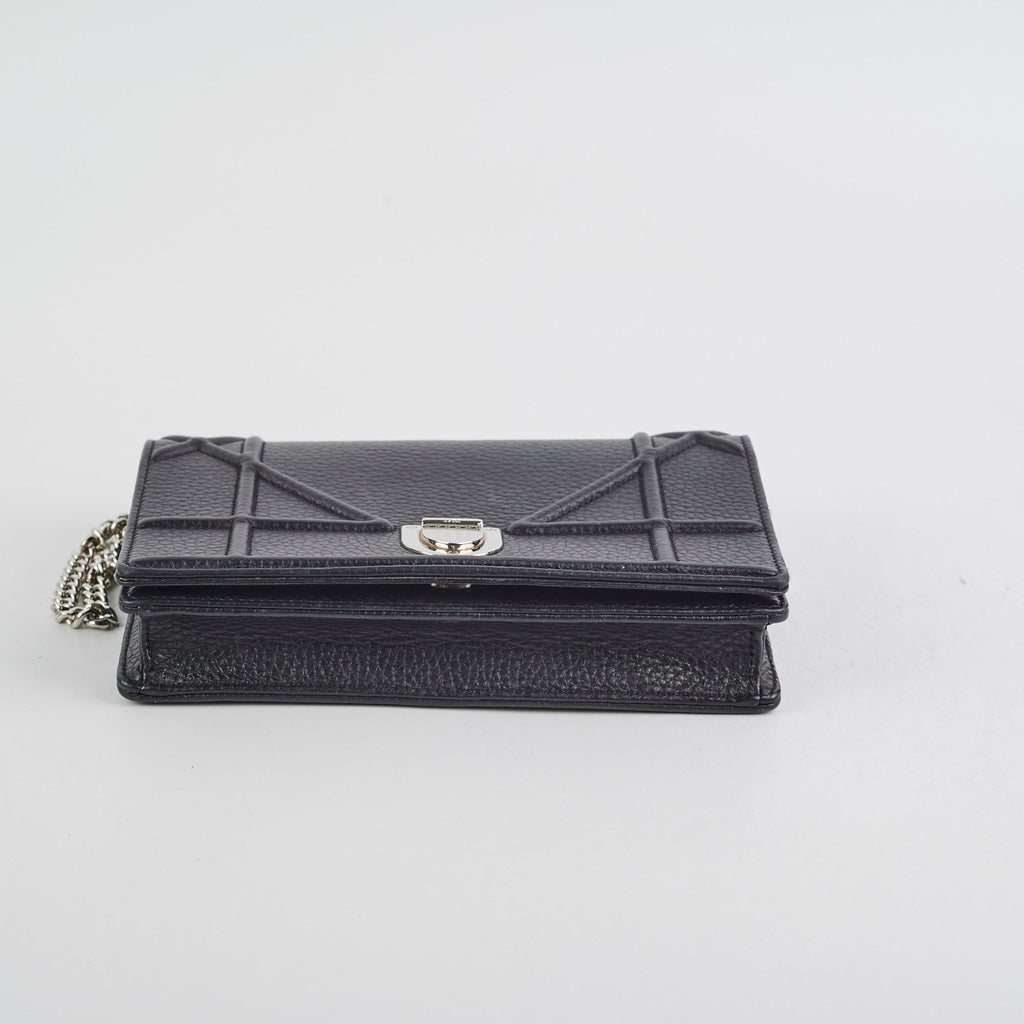 Christian Dior Diorama Black Wallet On Chain