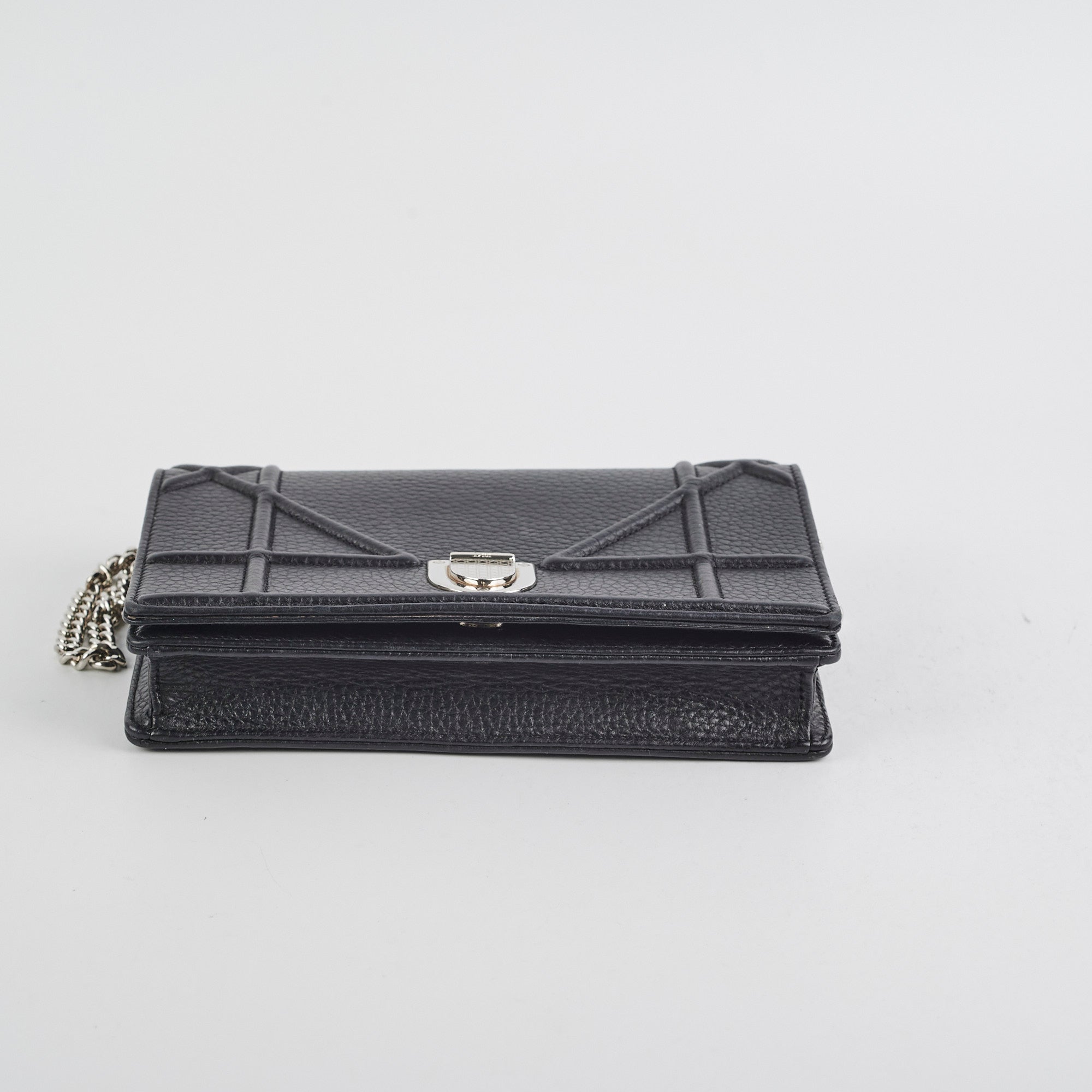 Christian Dior Diorama Black Wallet On Chain
