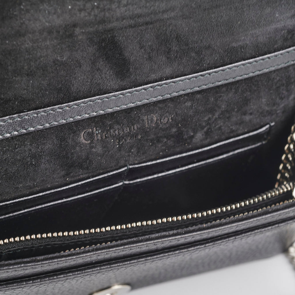 Christian Dior Diorama Black Wallet On Chain