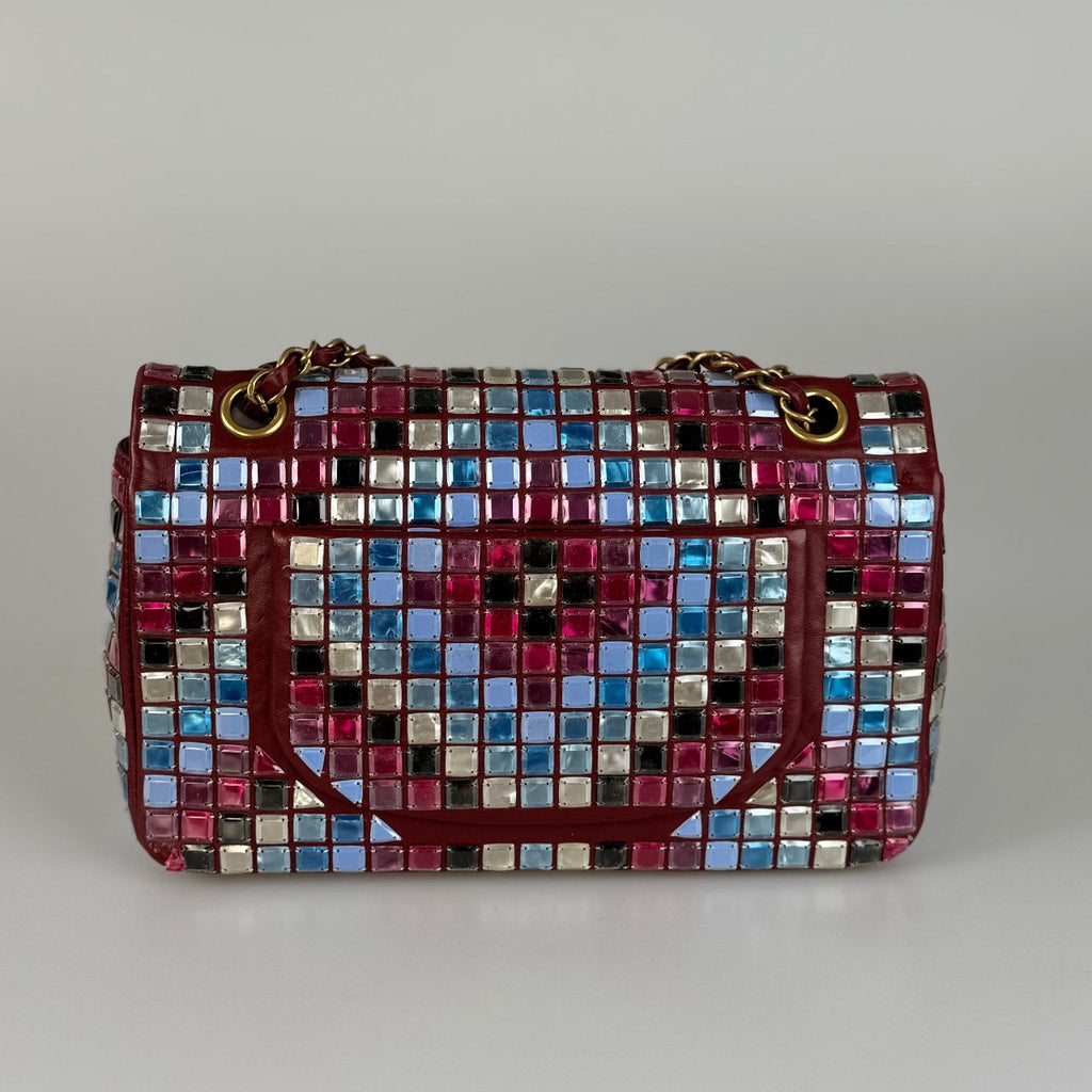 Chanel Runway Mosaic Medium Flap Bag in Red and Multicolor