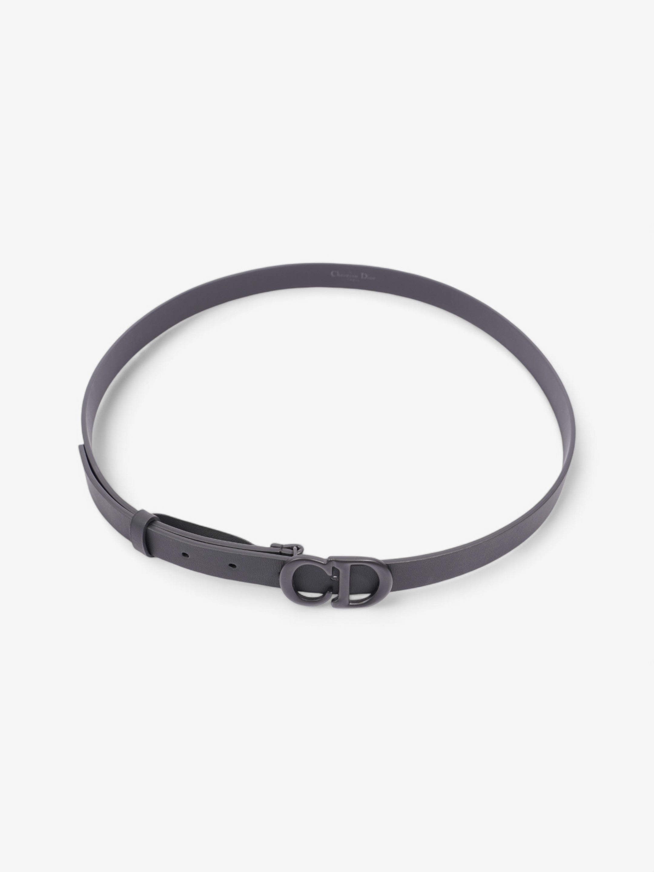 Christian Dior CD Belt Black Leather 90cm