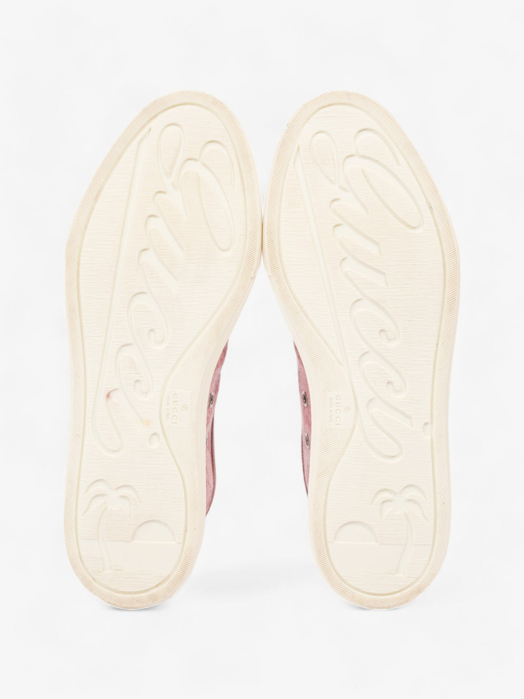 Gucci GG Low-top Sneakers Pink / White Canvas EU 36.5 UK 3.5
