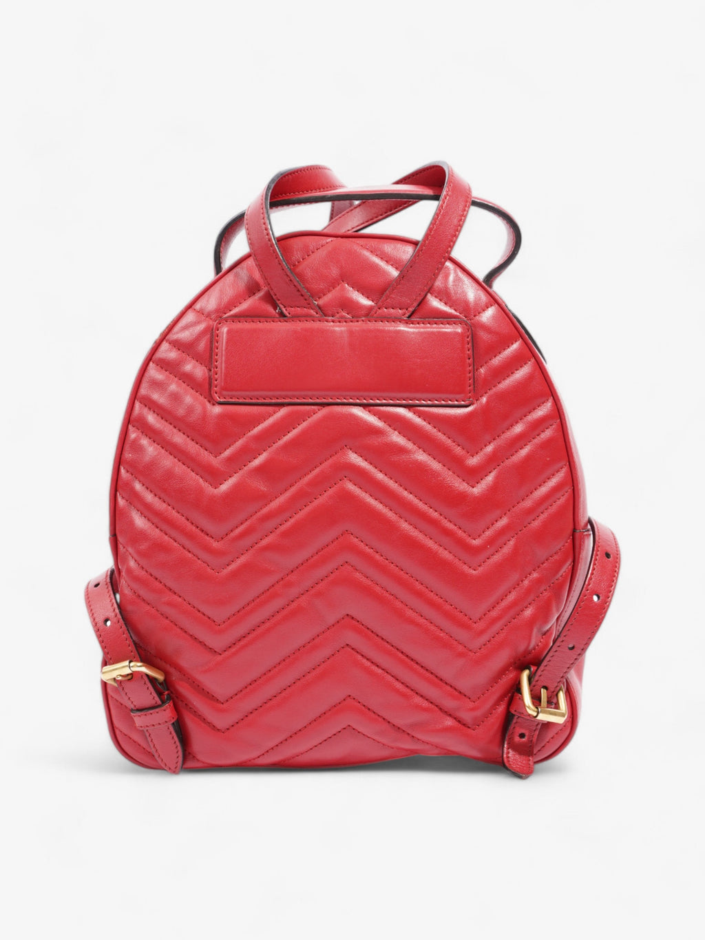 Gucci Marmont Backpack Red Matelasse Leather