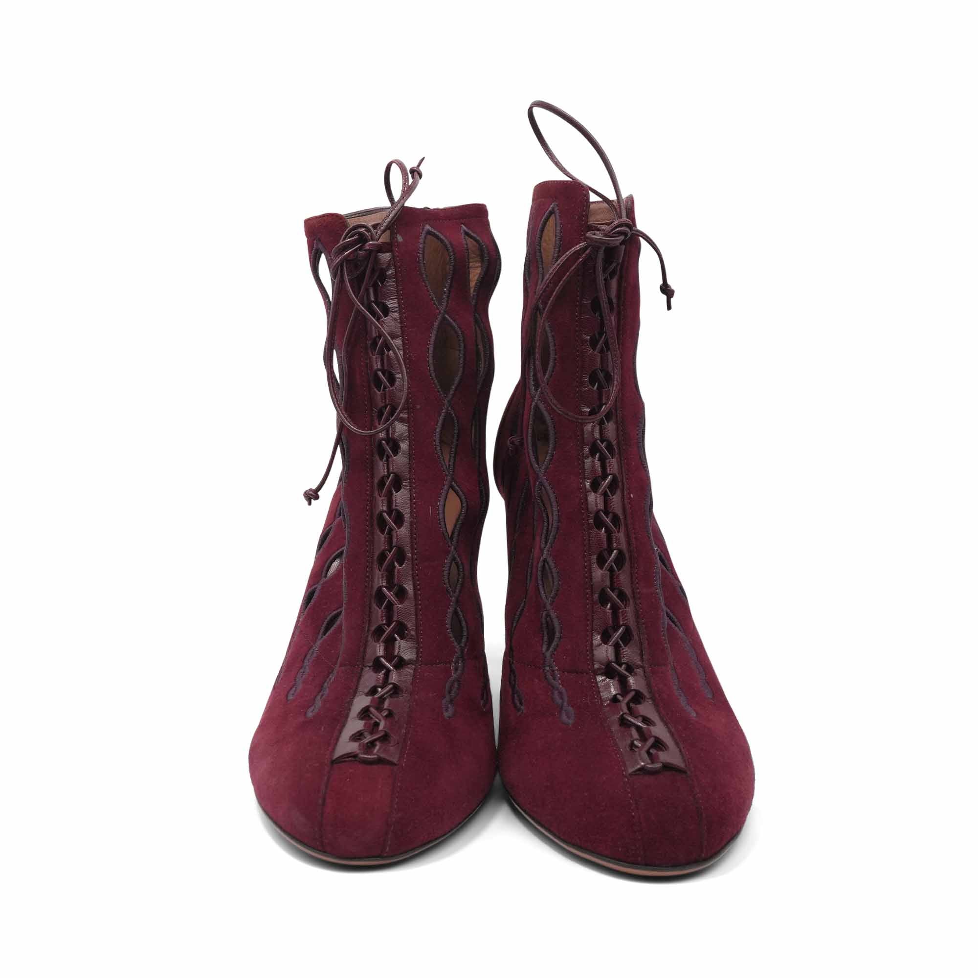 Alaia Cutout Ankle Boots - Women's 41