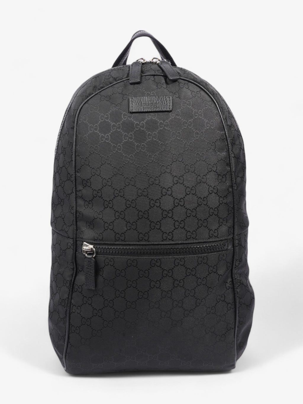 Gucci Double Zip Backpack Black / GG Supreme Nylon